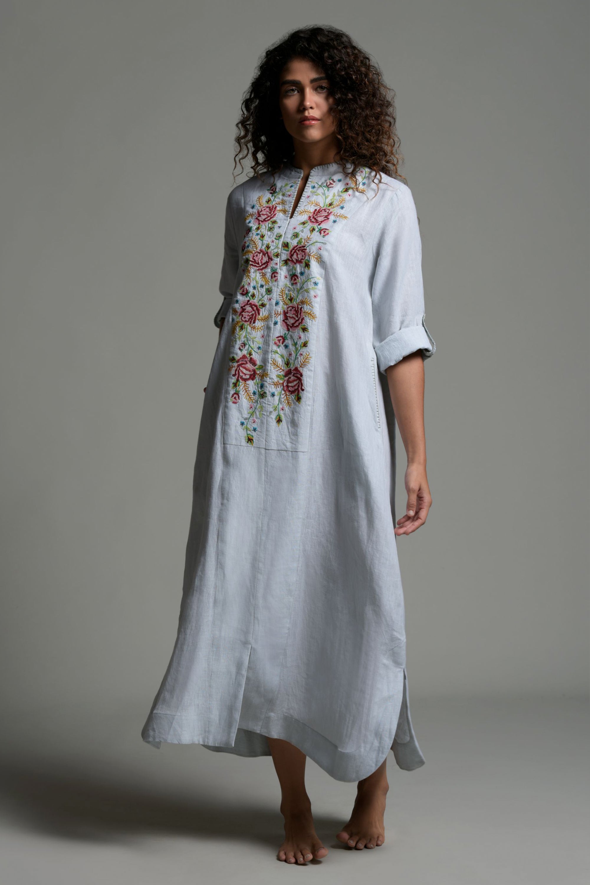 Sheeba Embroidered Long Jalabiya