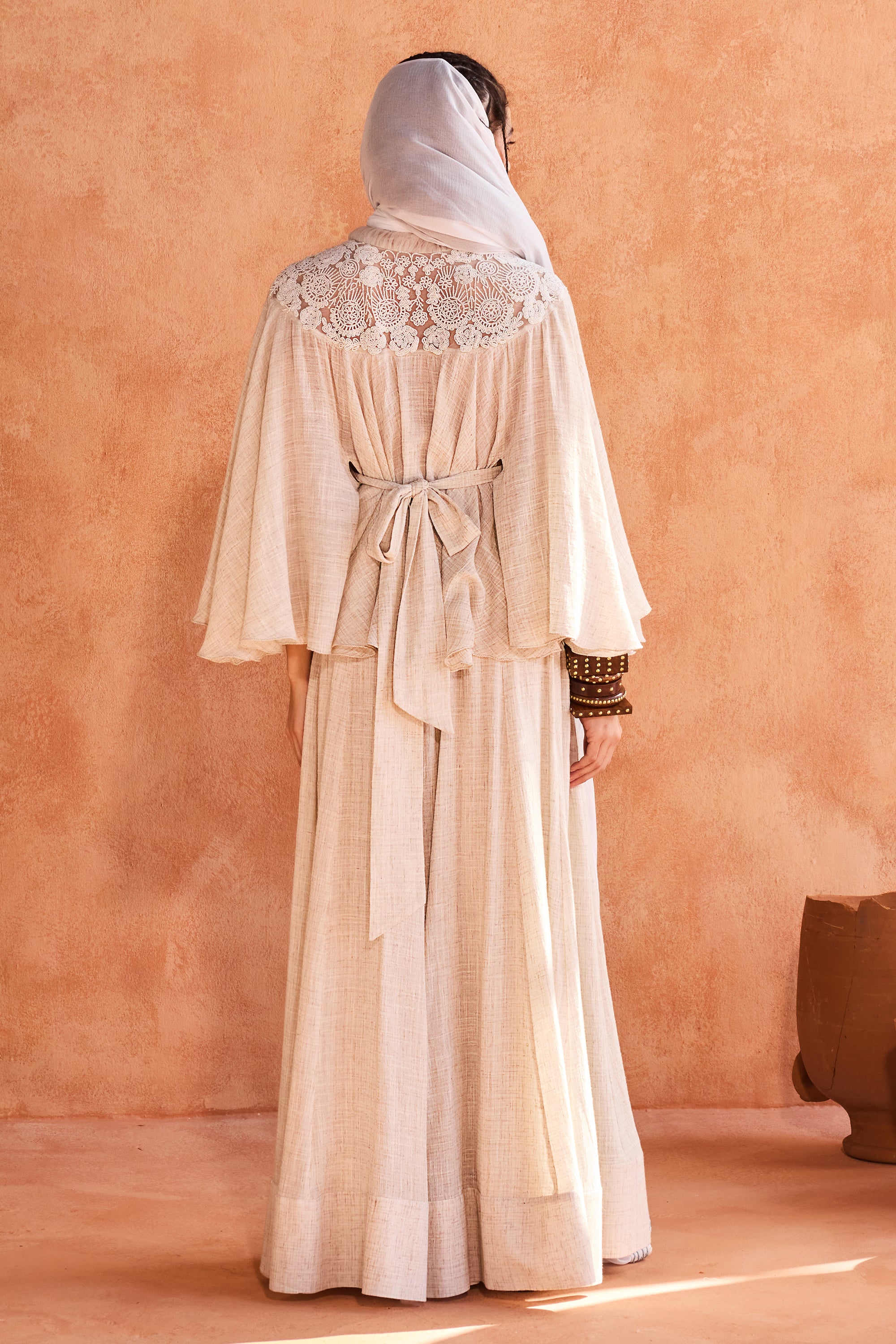 Aeesha Embellished Cape with Skirt