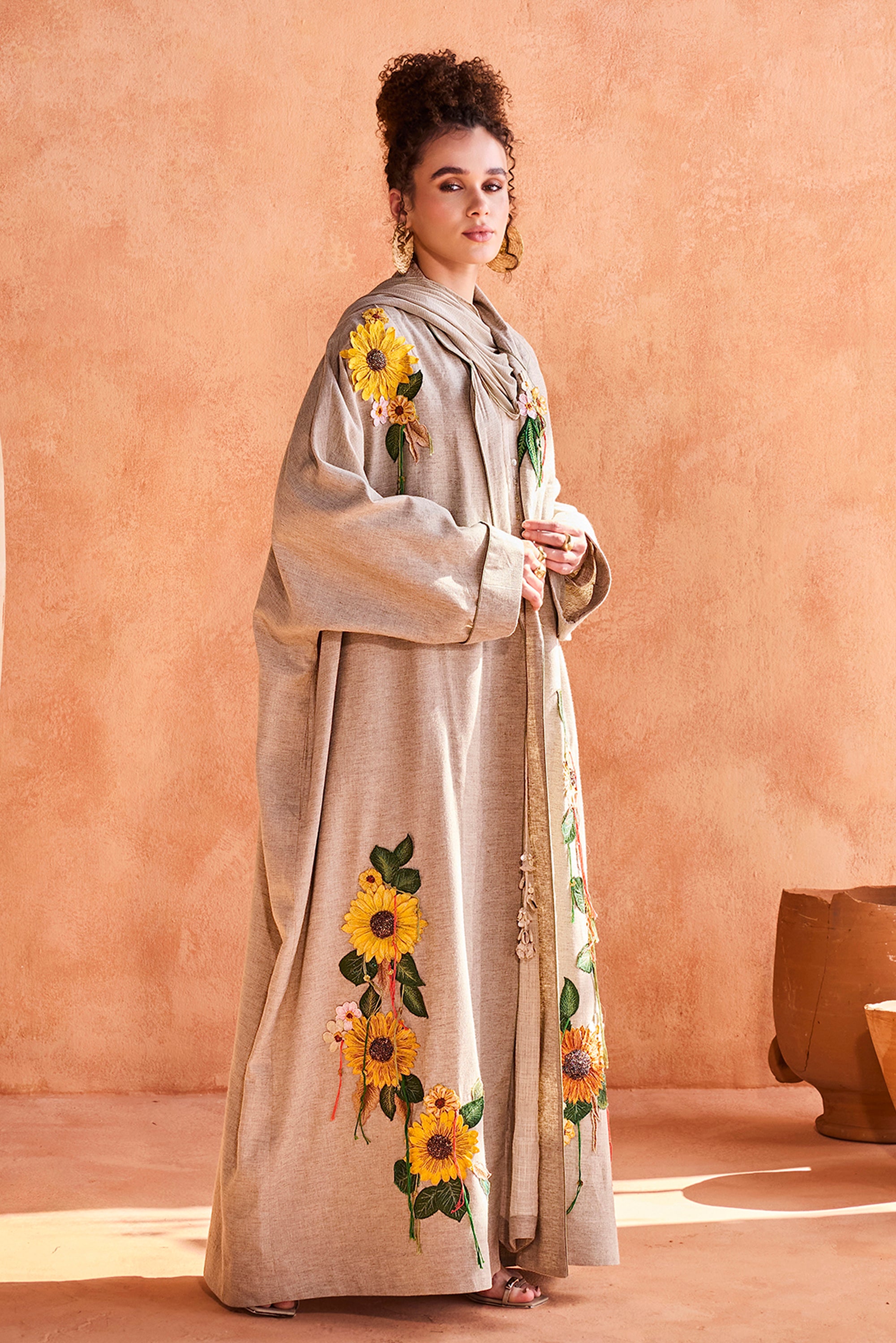 Shafia Embroidered Abaya