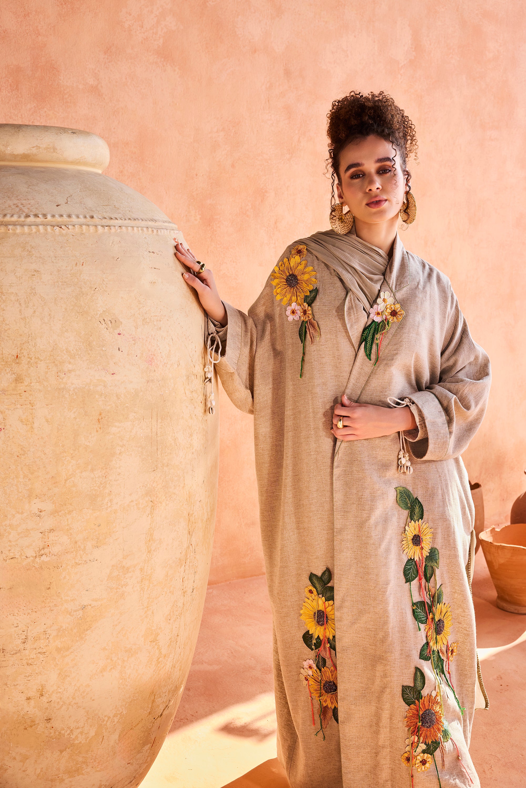 Shafia Embroidered Abaya