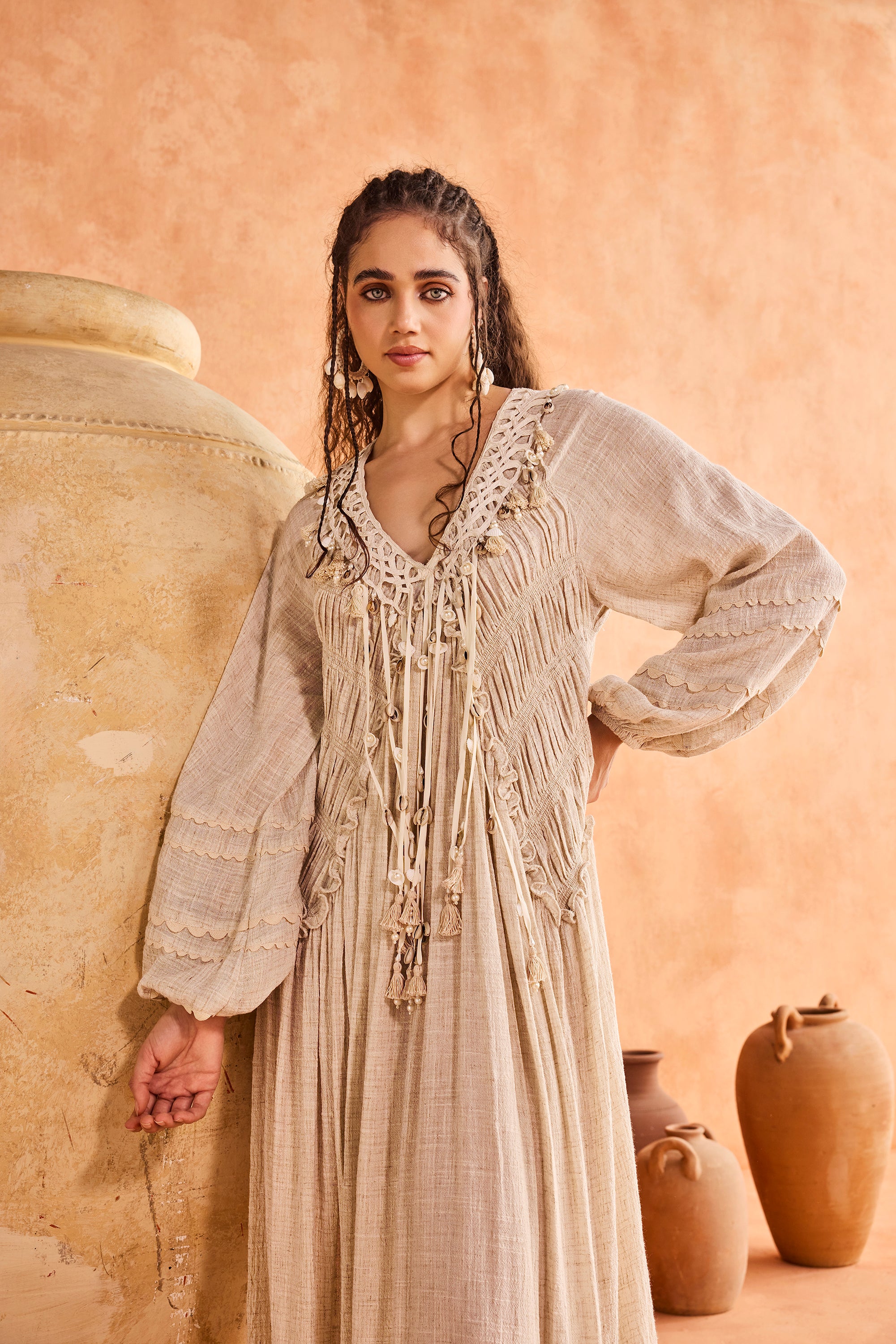 Asil Jalabiya with Tassels