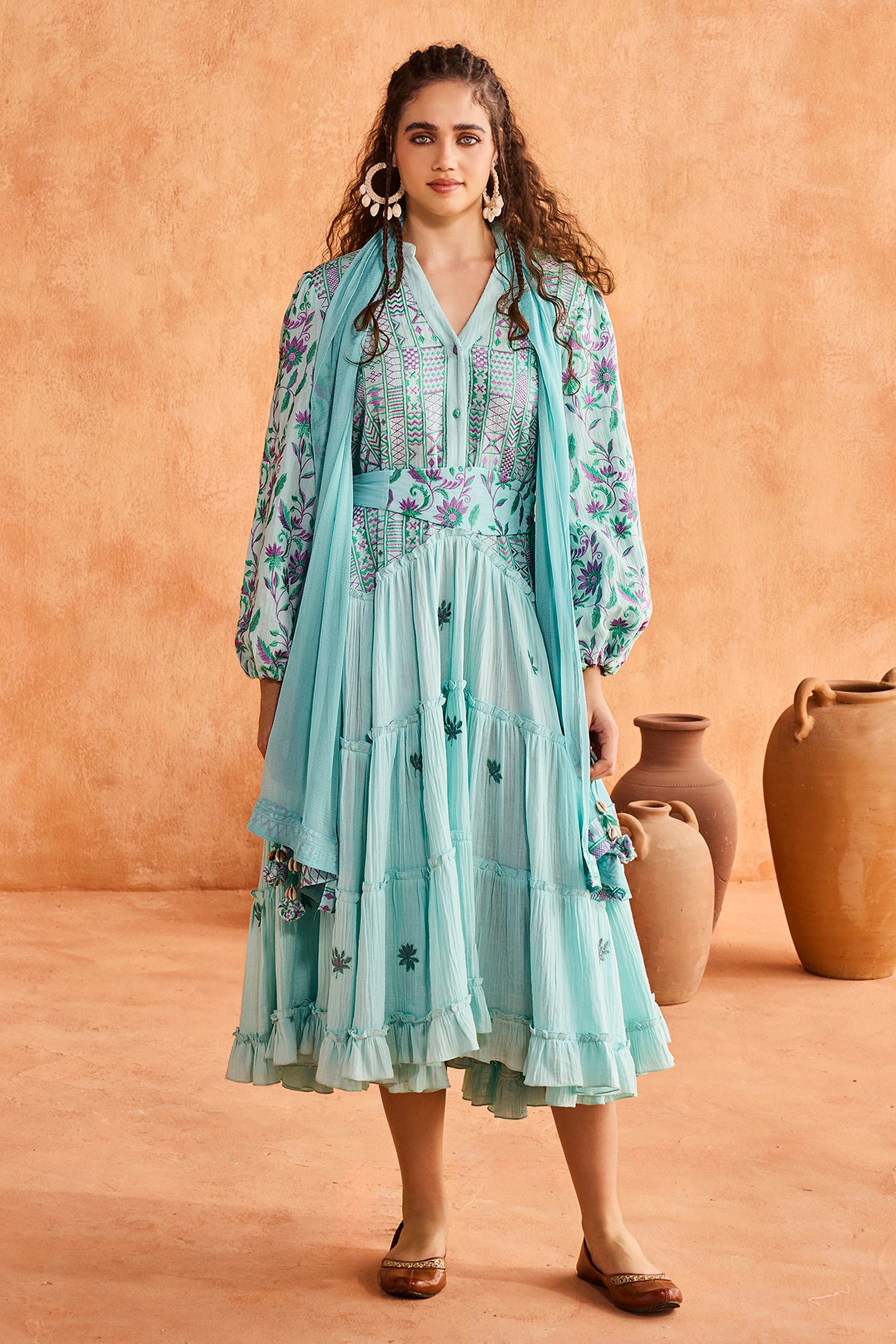 Sabeen Embroidered Jalabiya