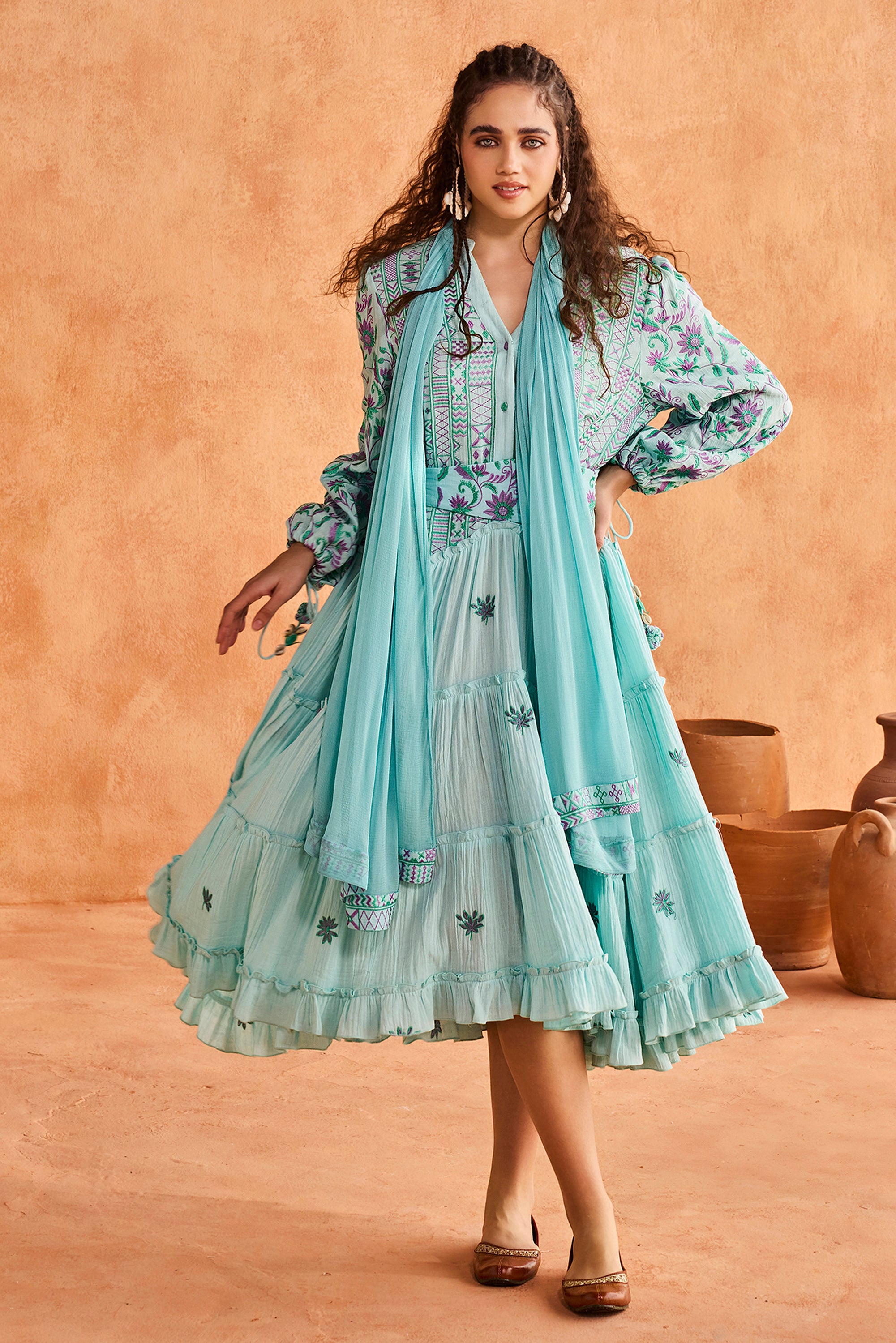 Sabeen Embroidered Jalabiya