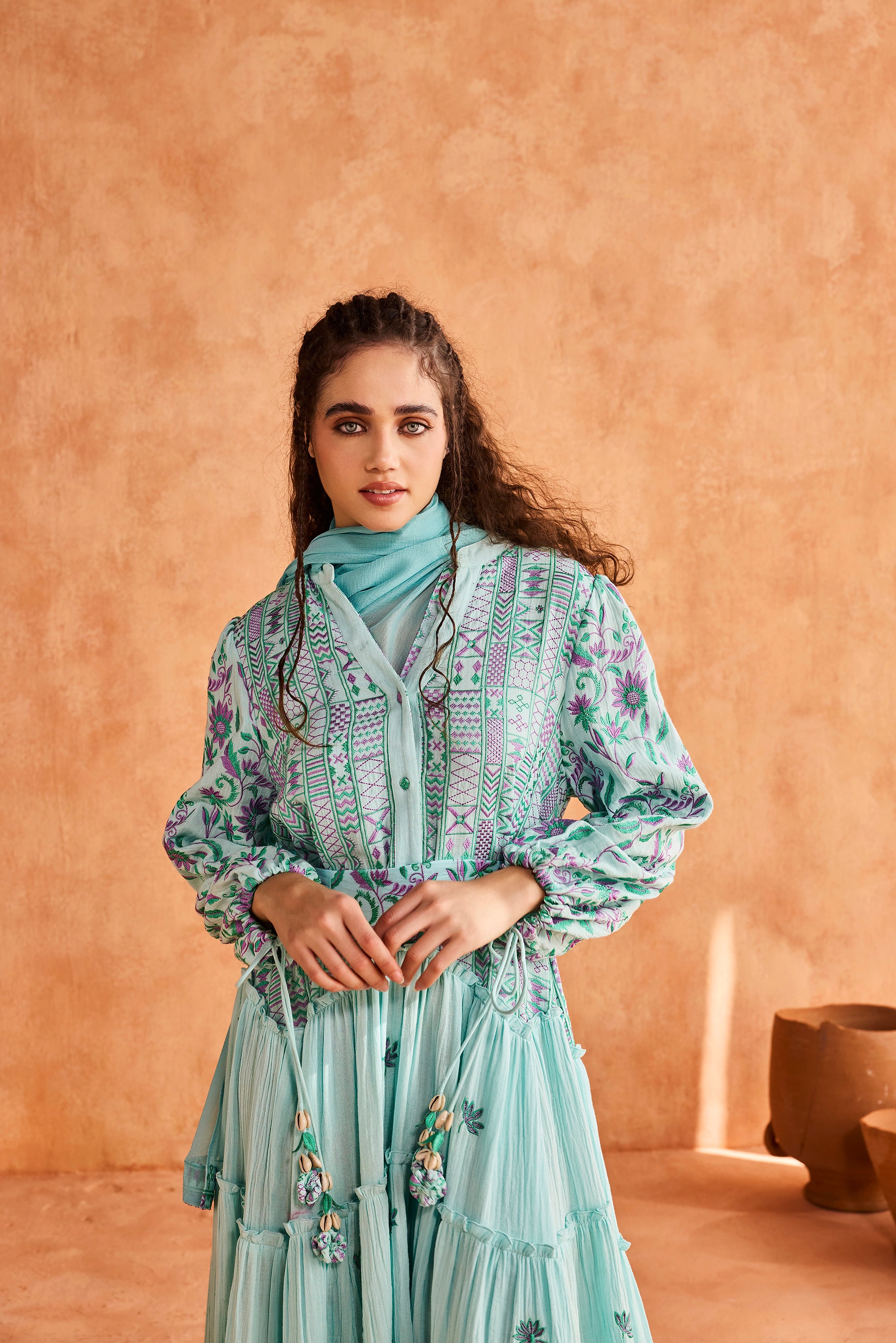 Sabeen Embroidered Jalabiya