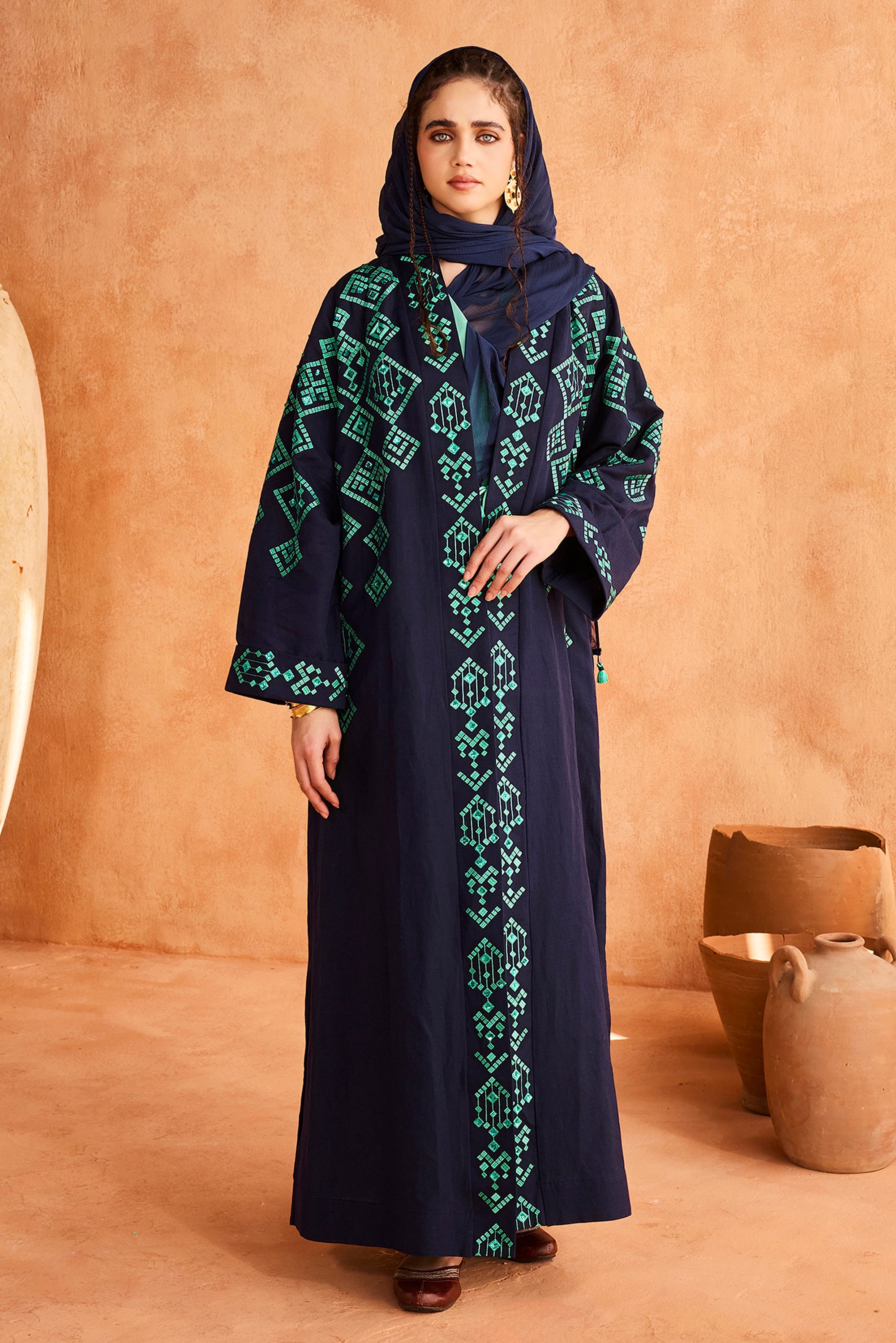 Malak Embroidered Abaya