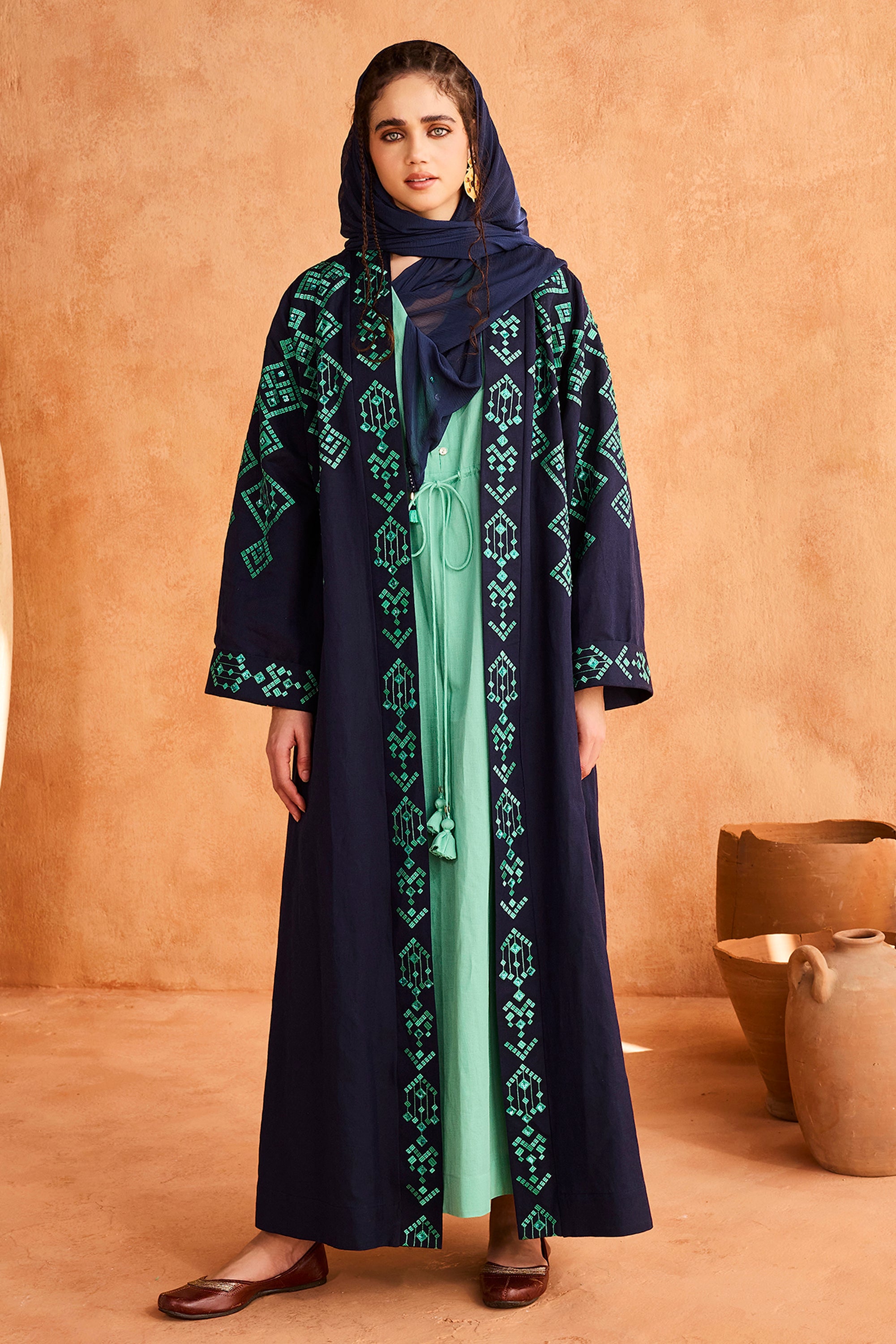 Malak Embroidered Abaya