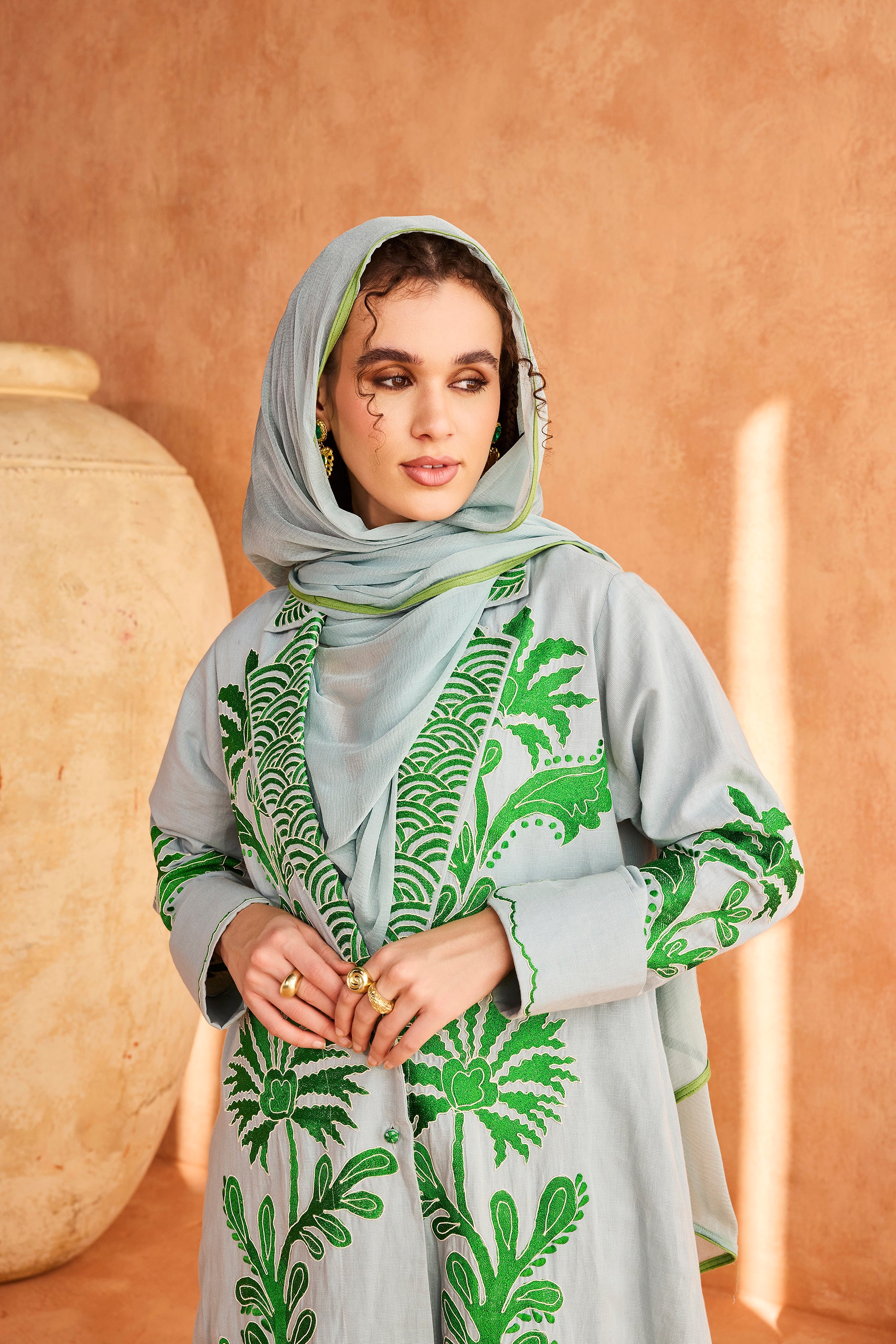 Saadia Embroidered Abaya