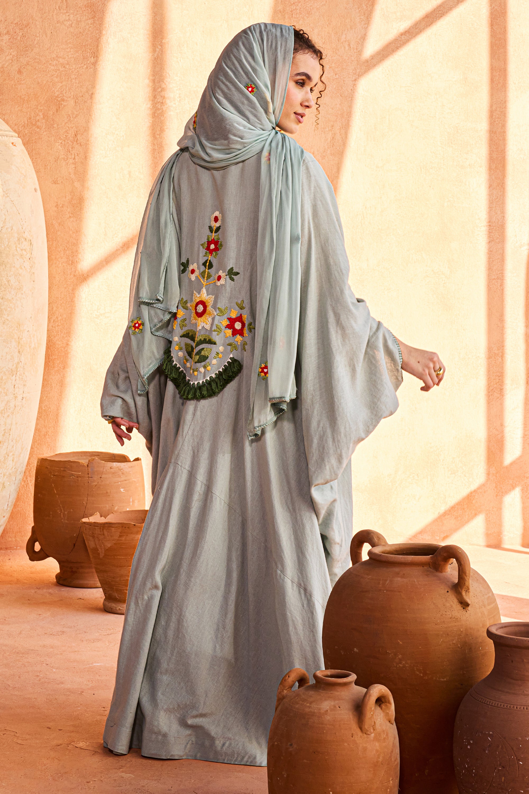 Faiqa Embroidered Abaya