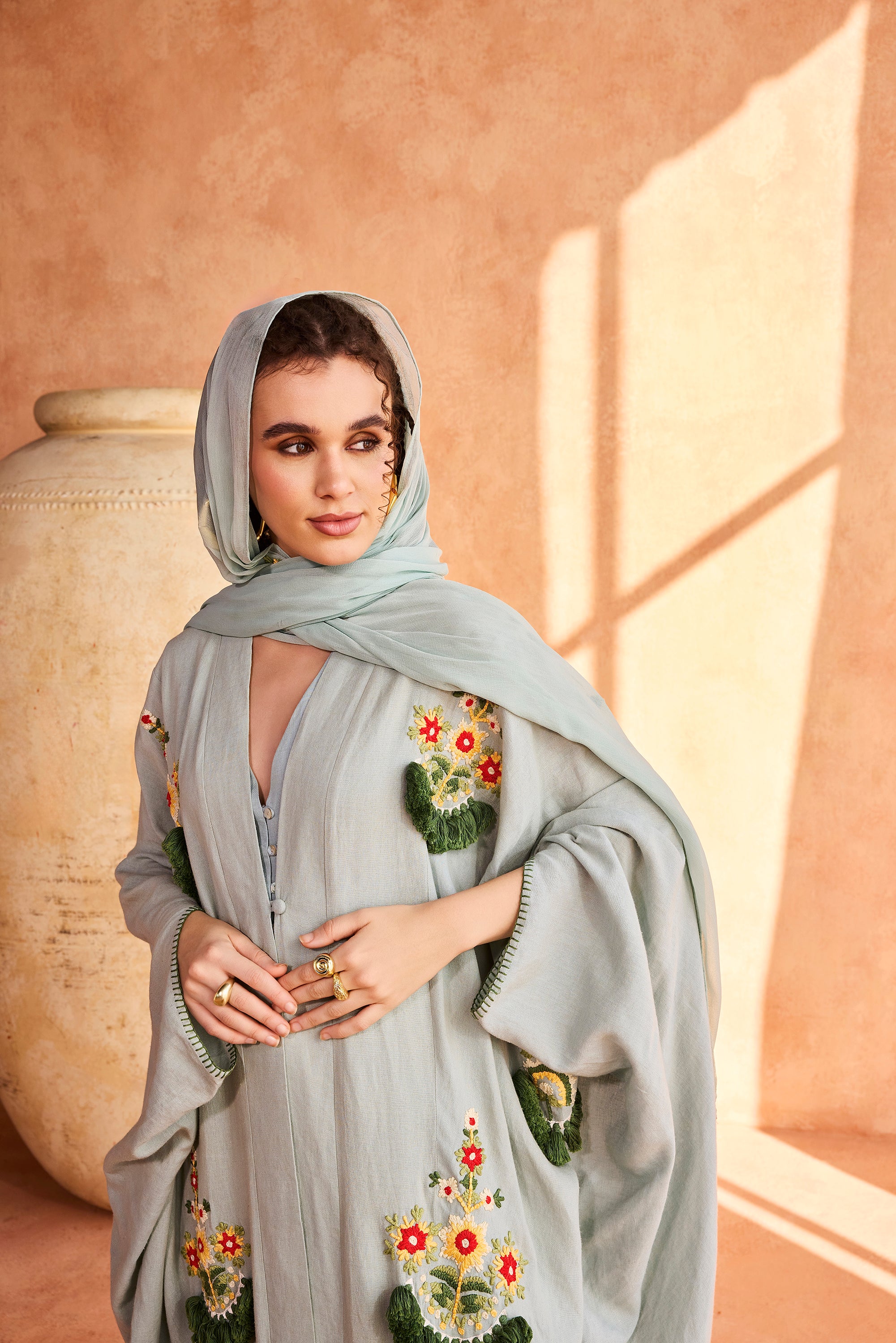 Faiqa Embroidered Abaya