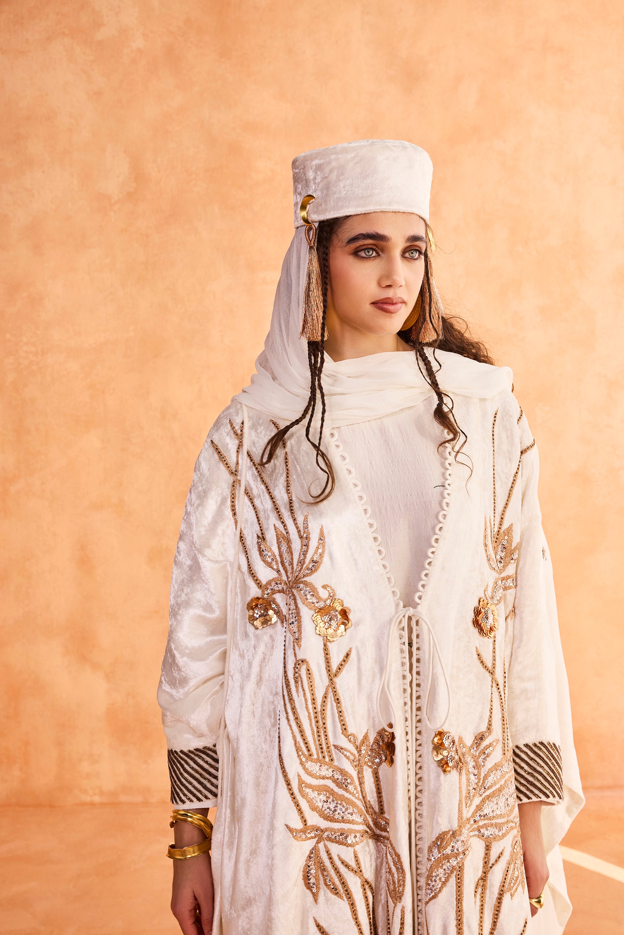 Ayyan Embroidered Cape with Embellishment