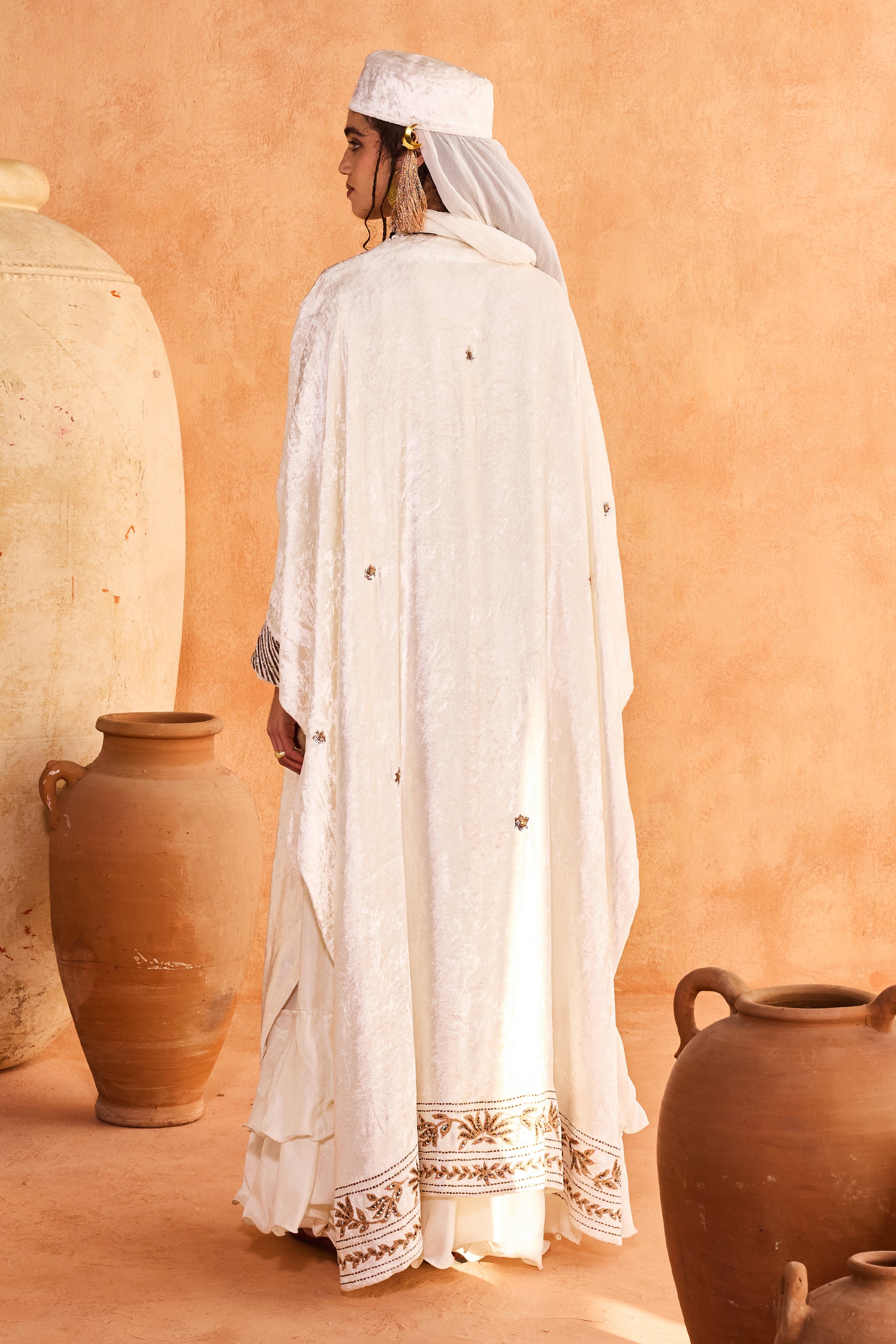 Ayyan Embroidered Cape with Embellishment