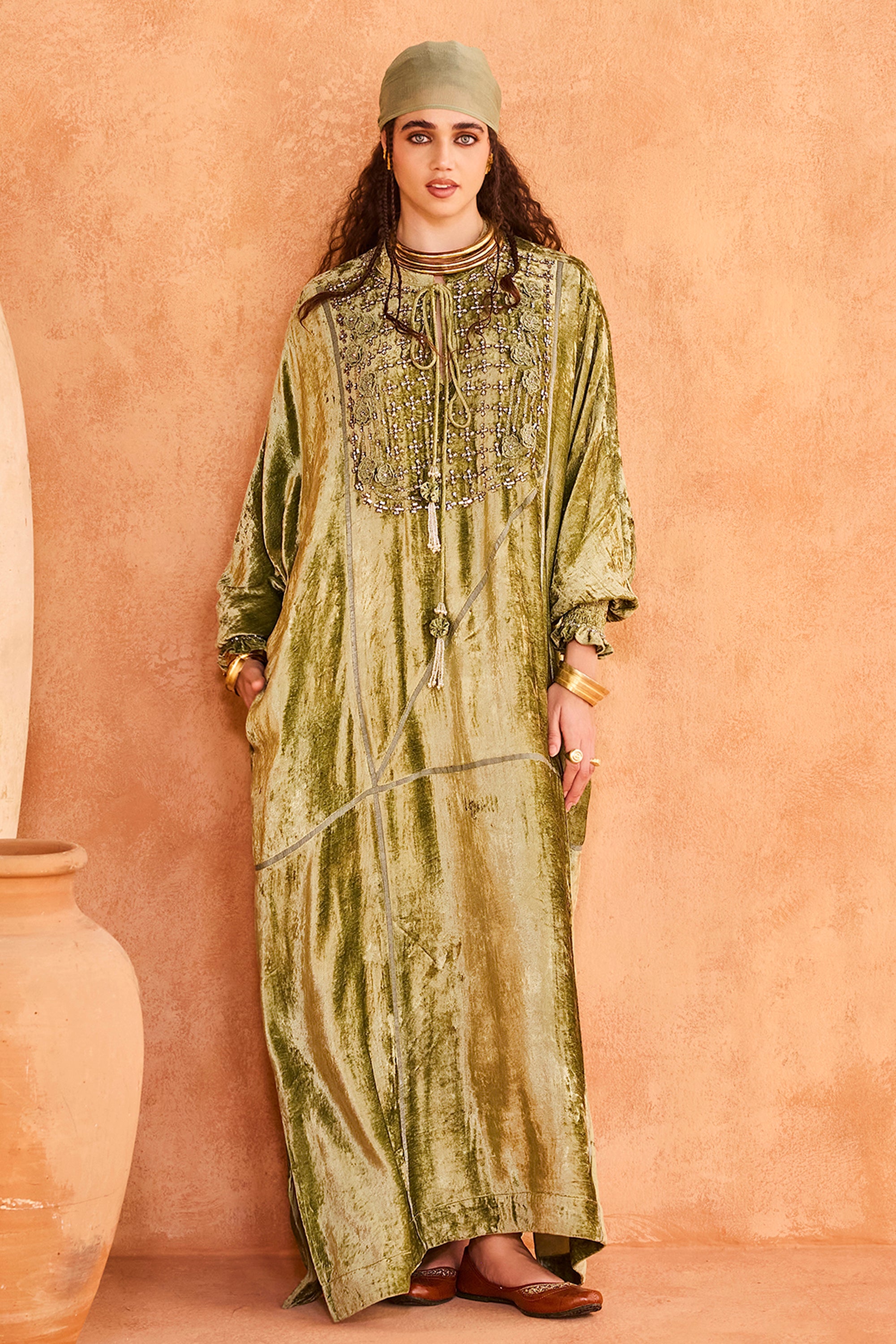 Abir Jalabiya with Embellishment