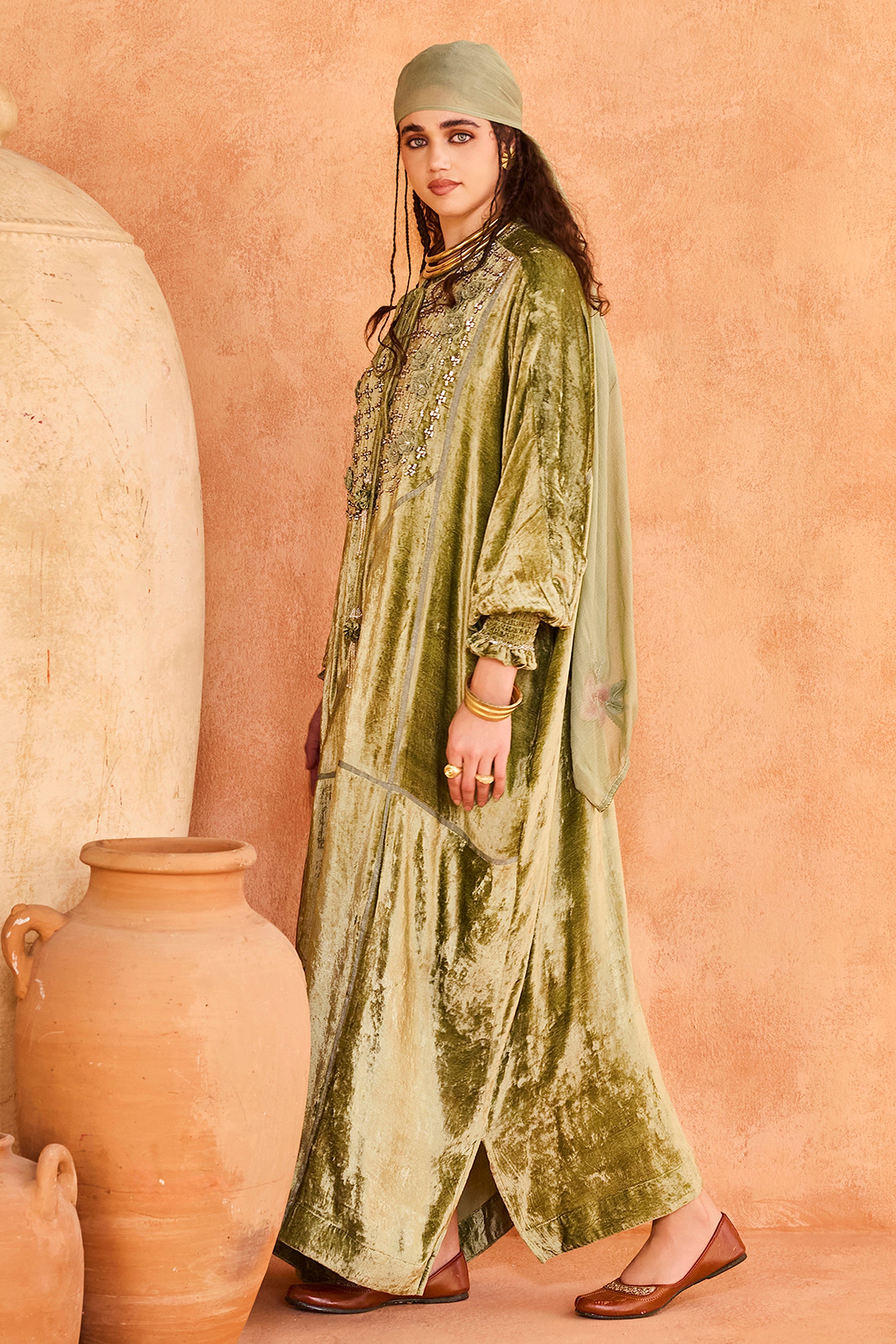 Abir Jalabiya with Embellishment