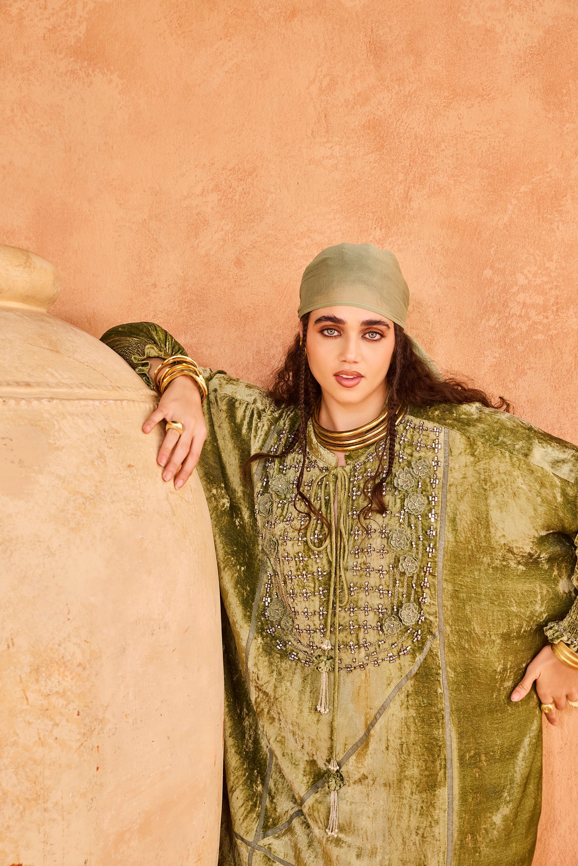 Abir Jalabiya with Embellishment