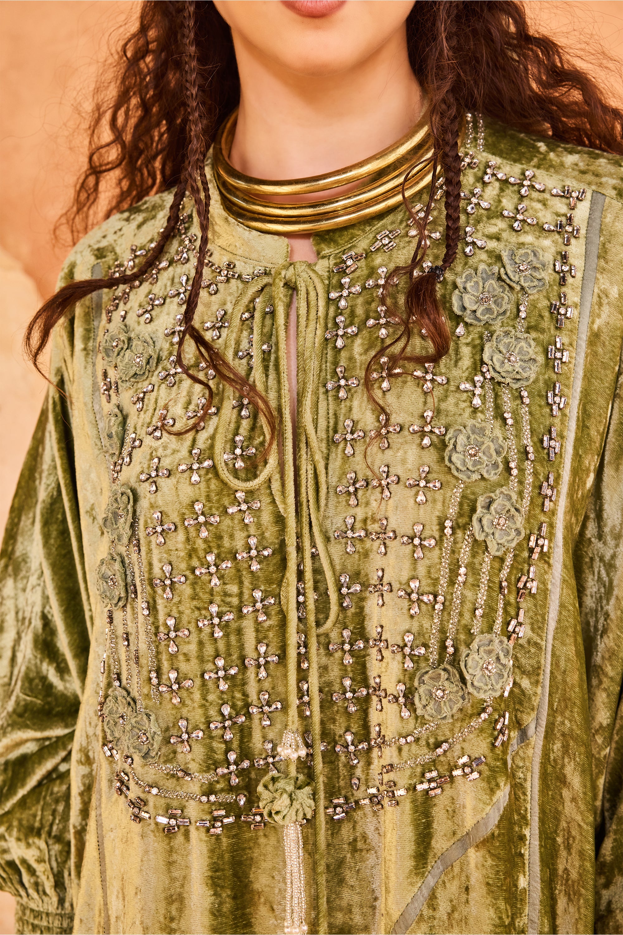 Abir Jalabiya with Embellishment