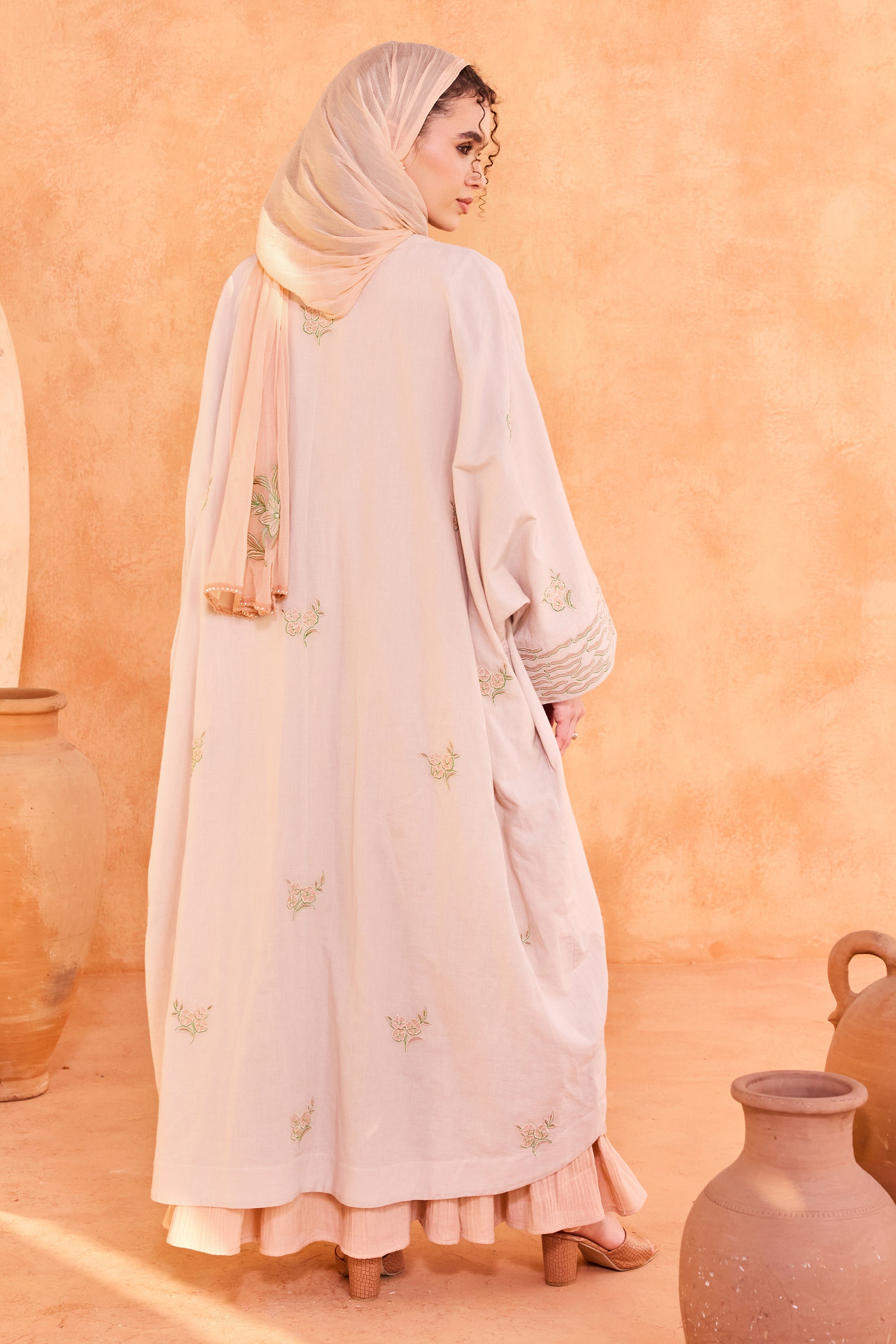 Sumaya Embroidered Abaya with Patch Work