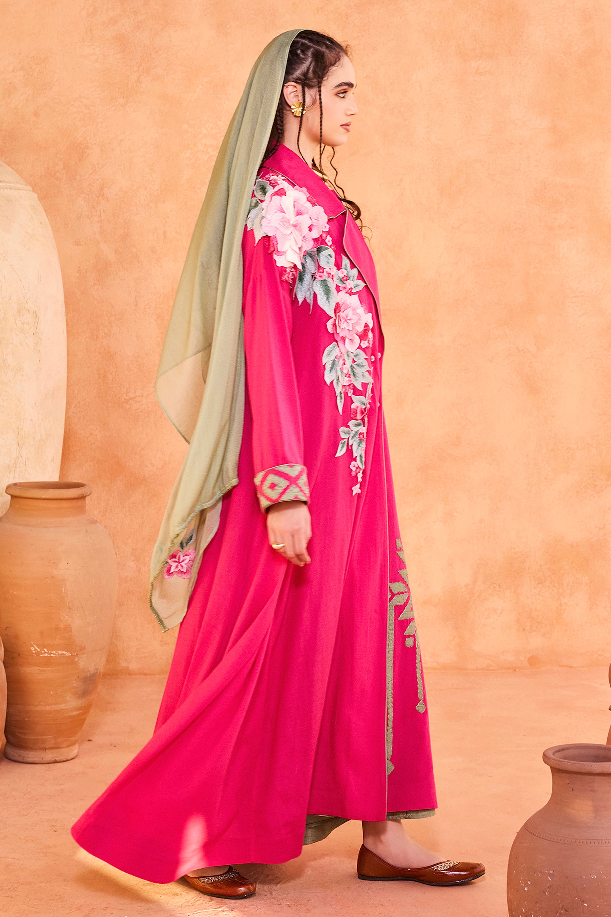 Qistina Embroidered Abaya