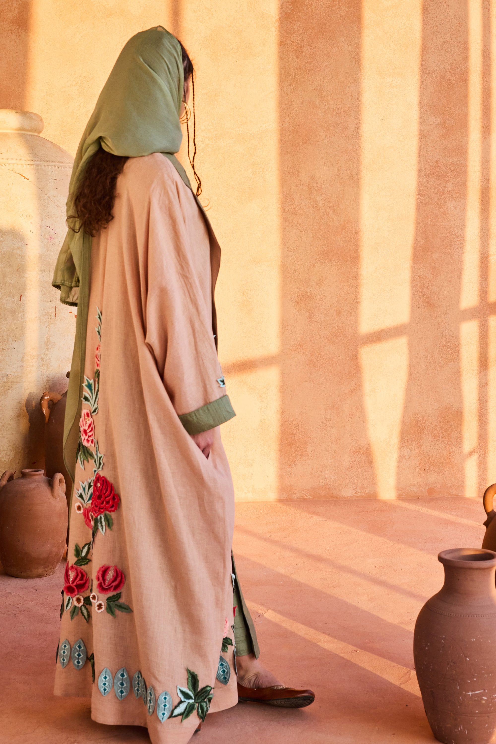 Noora Embroidered Abaya with Inner Dress