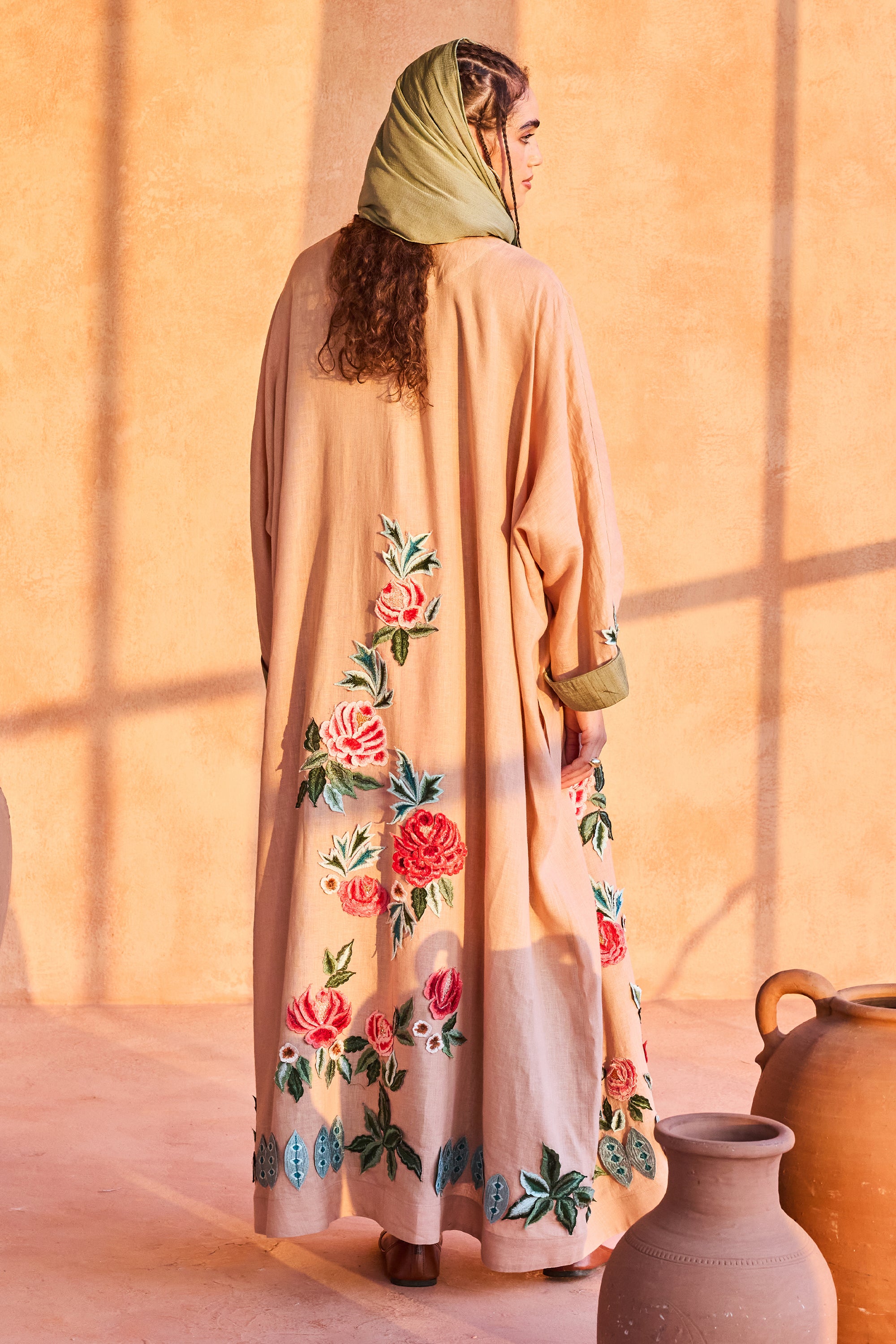 Noora Embroidered Abaya with Inner Dress