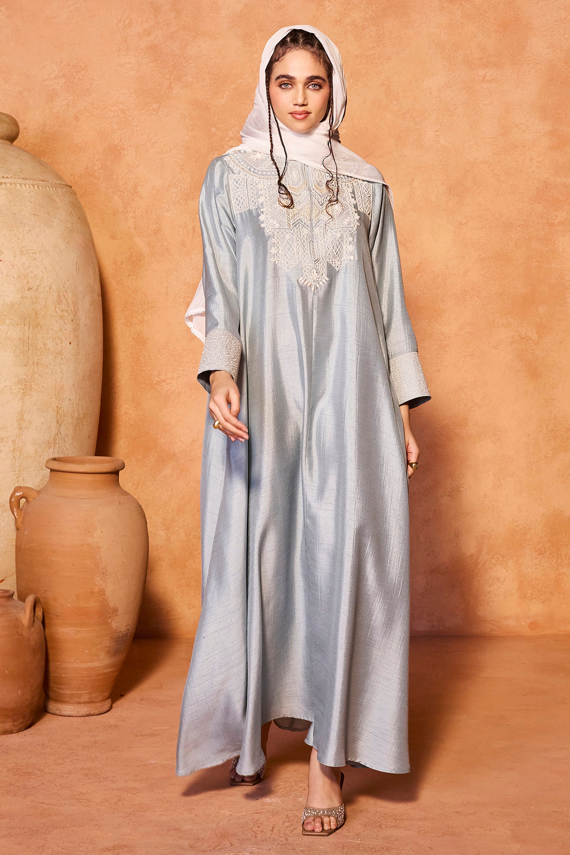 Zuleikha Jalabiya with Embellishment