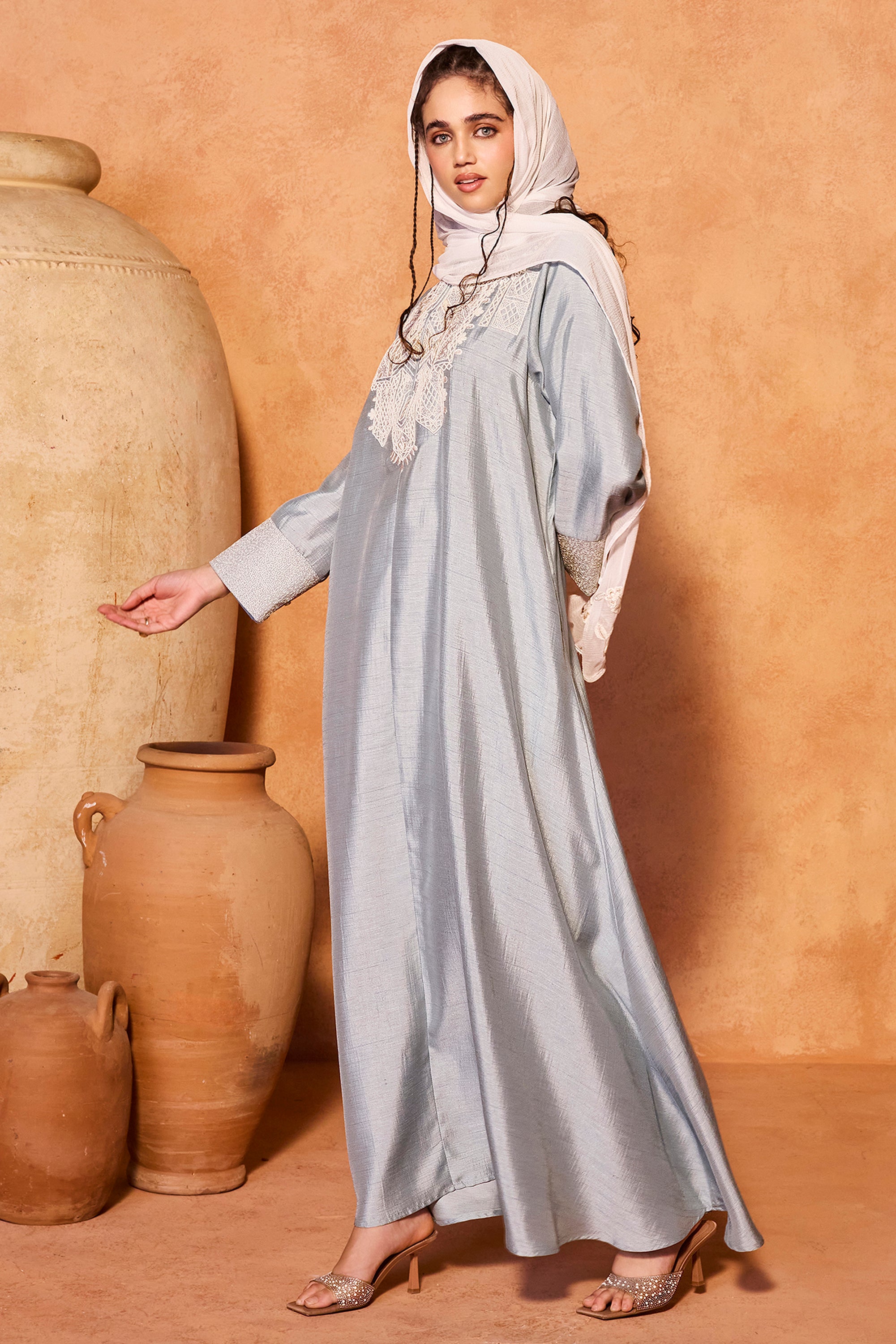 Zuleikha Jalabiya with Embellishment