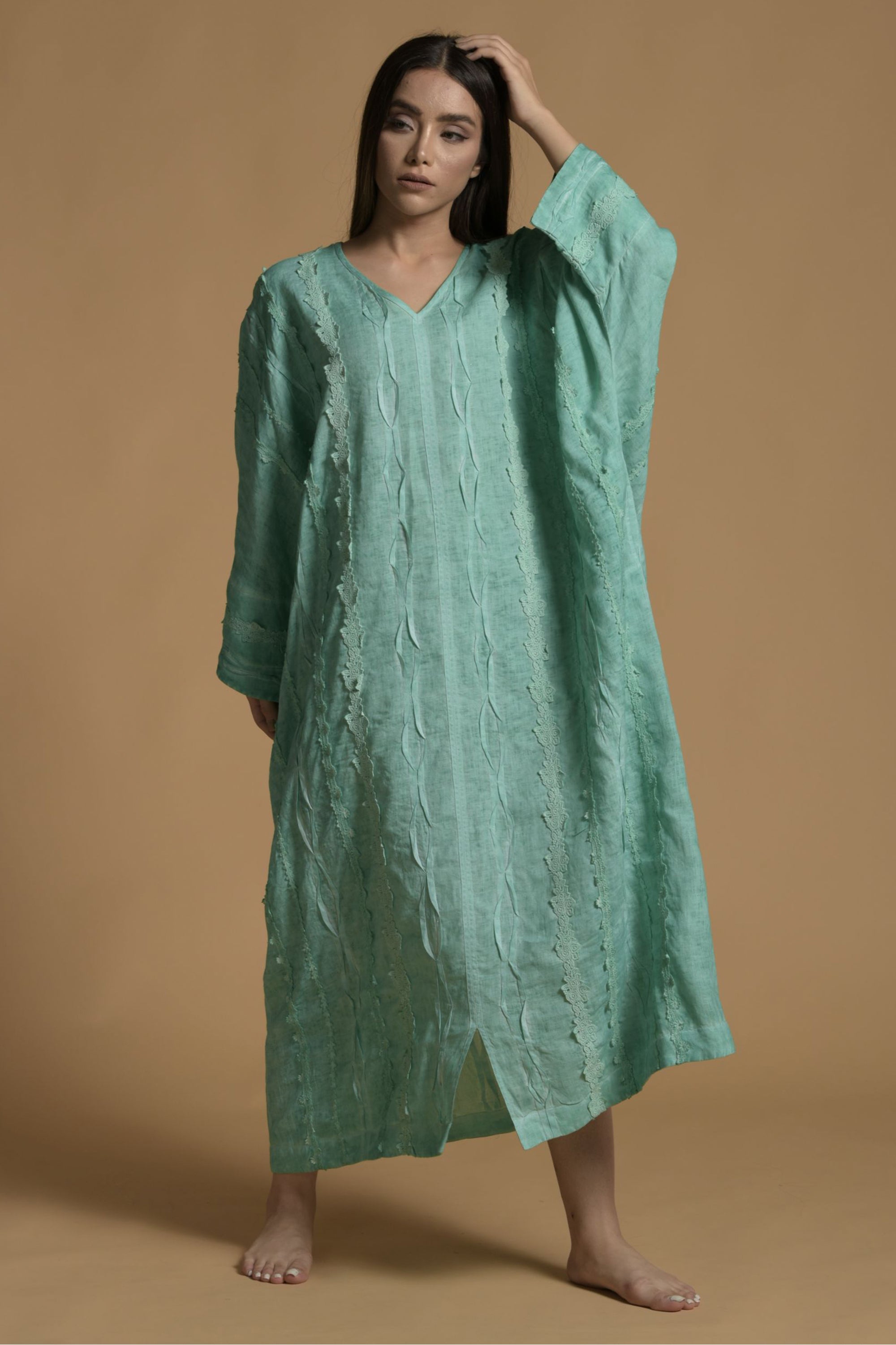 Ashira Jalabiya with Cold Pigment Dye