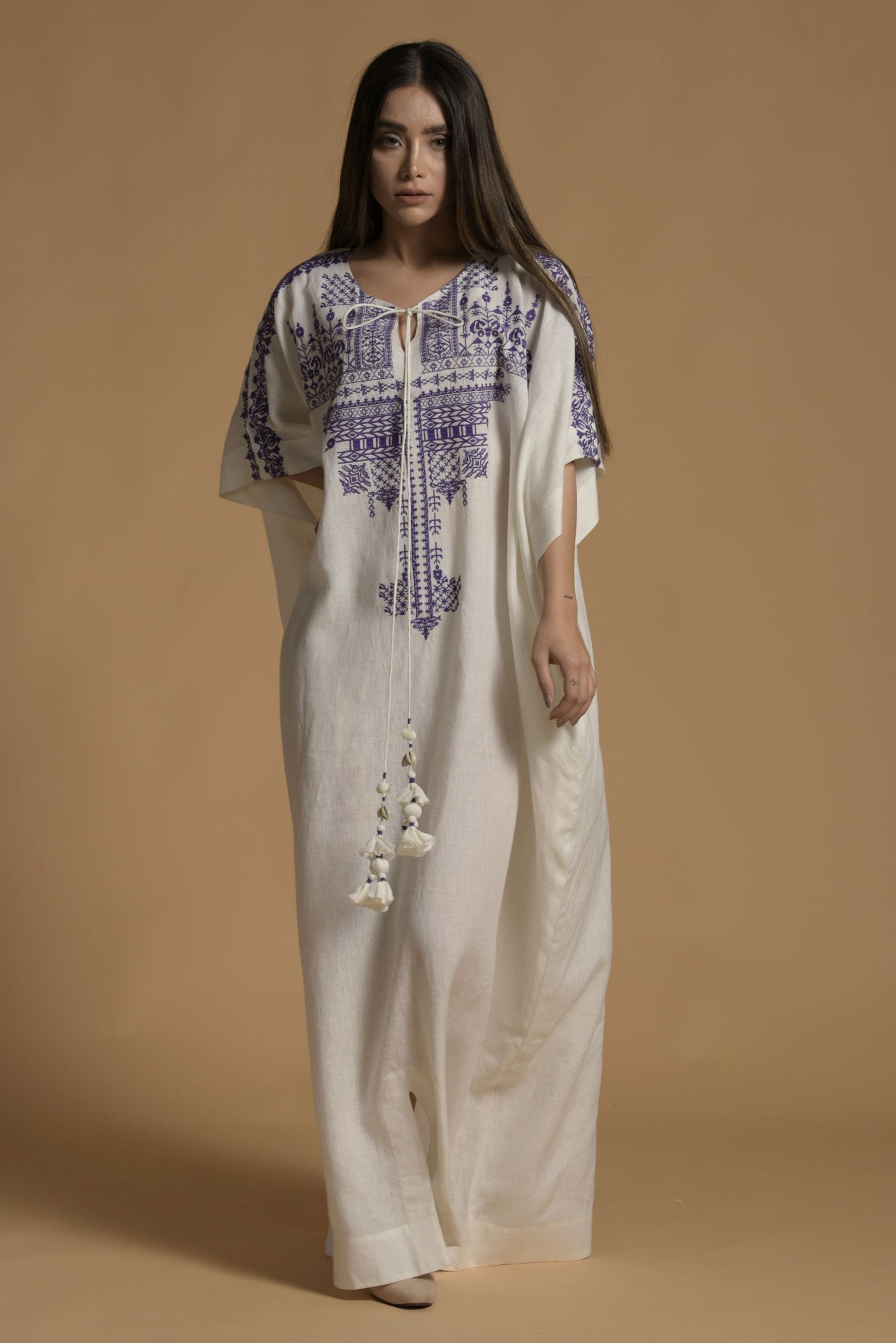 Seher Embroidered Long Jalabiya