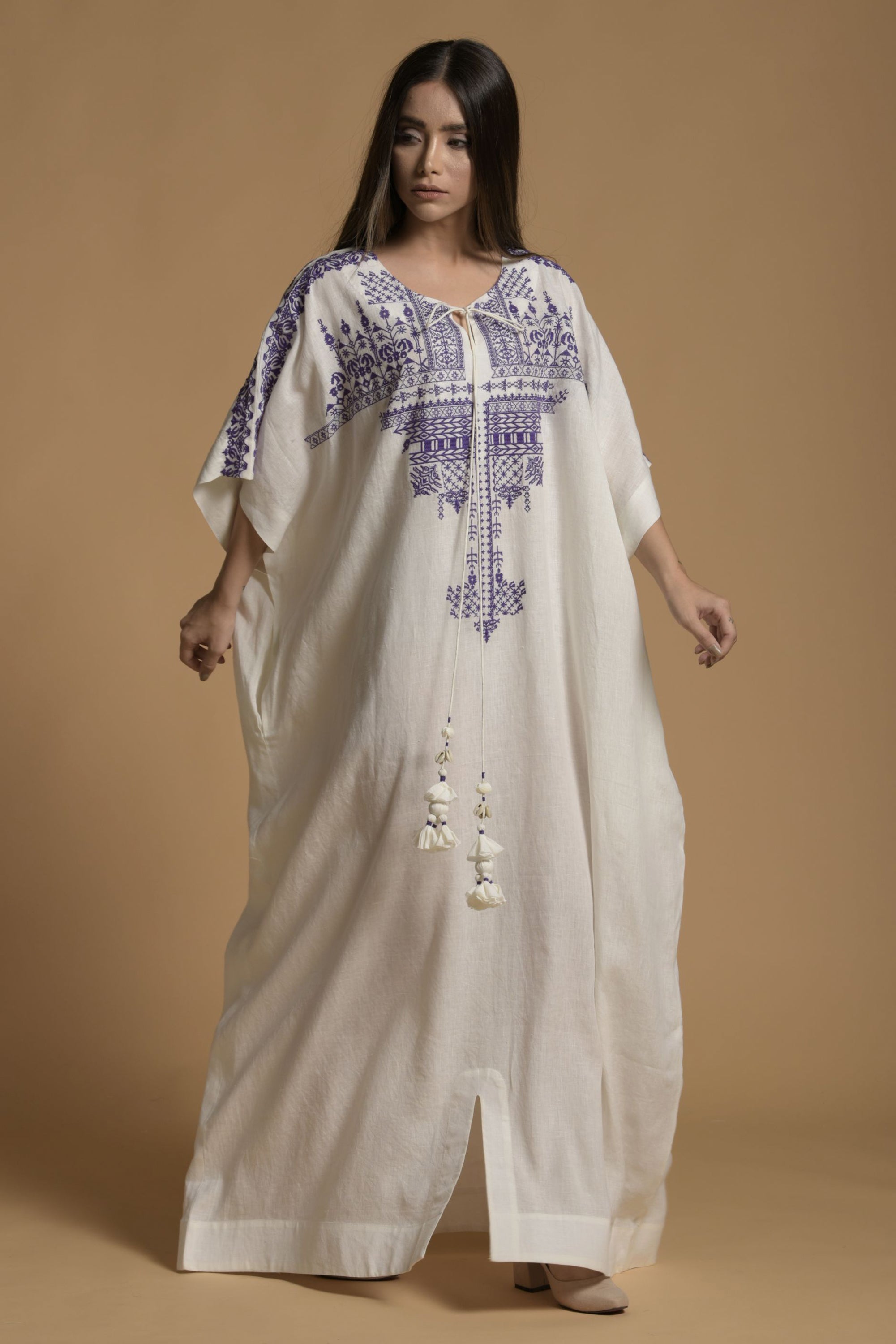 Seher Embroidered Long Jalabiya