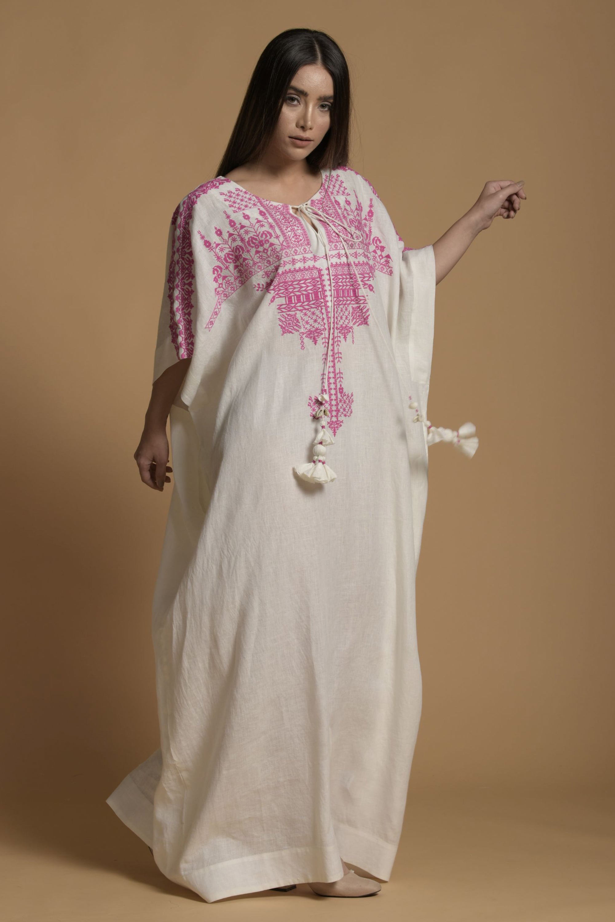 Nisha Embroidered Long Jalabiya