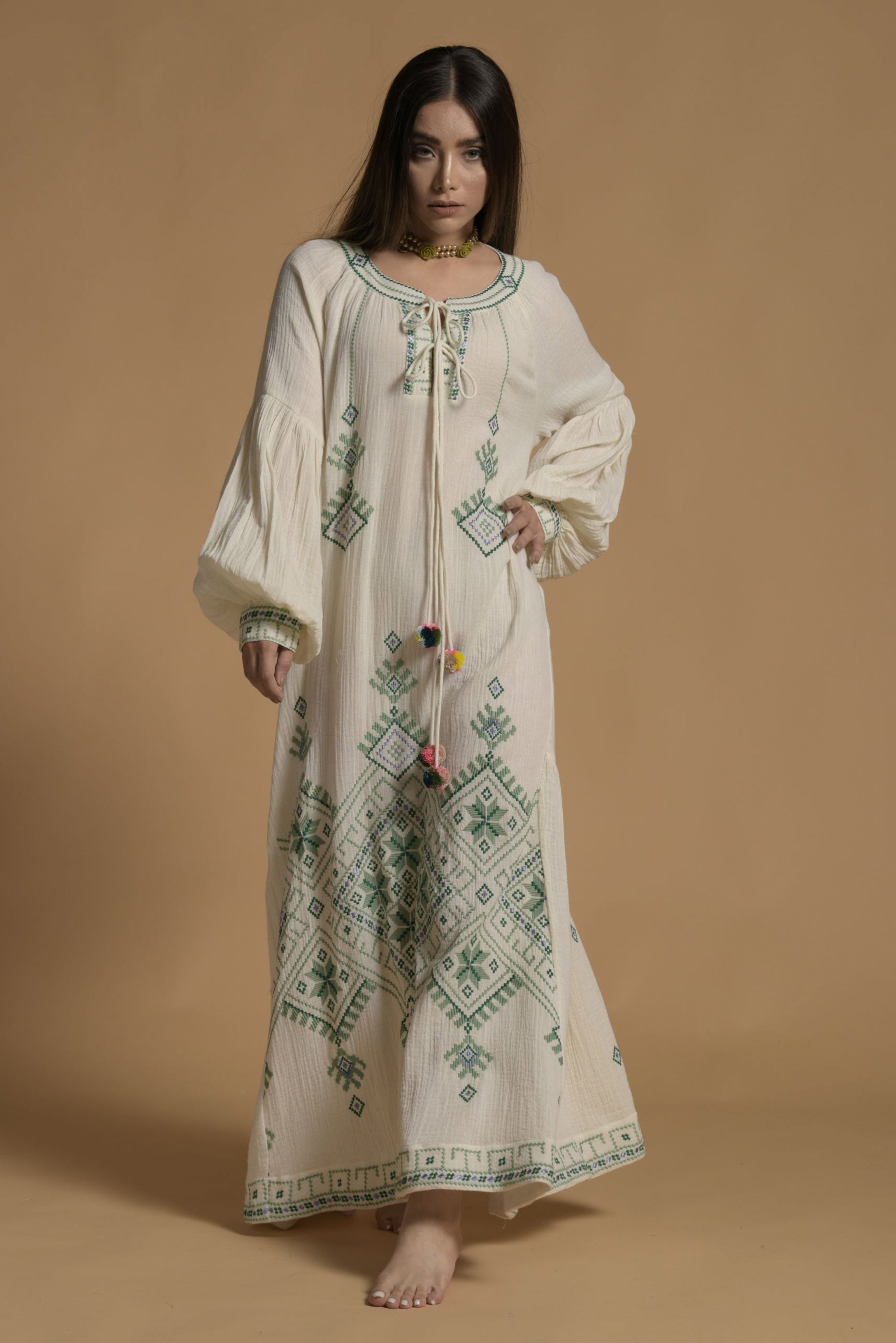 Nabila Embroidered Jalabiya