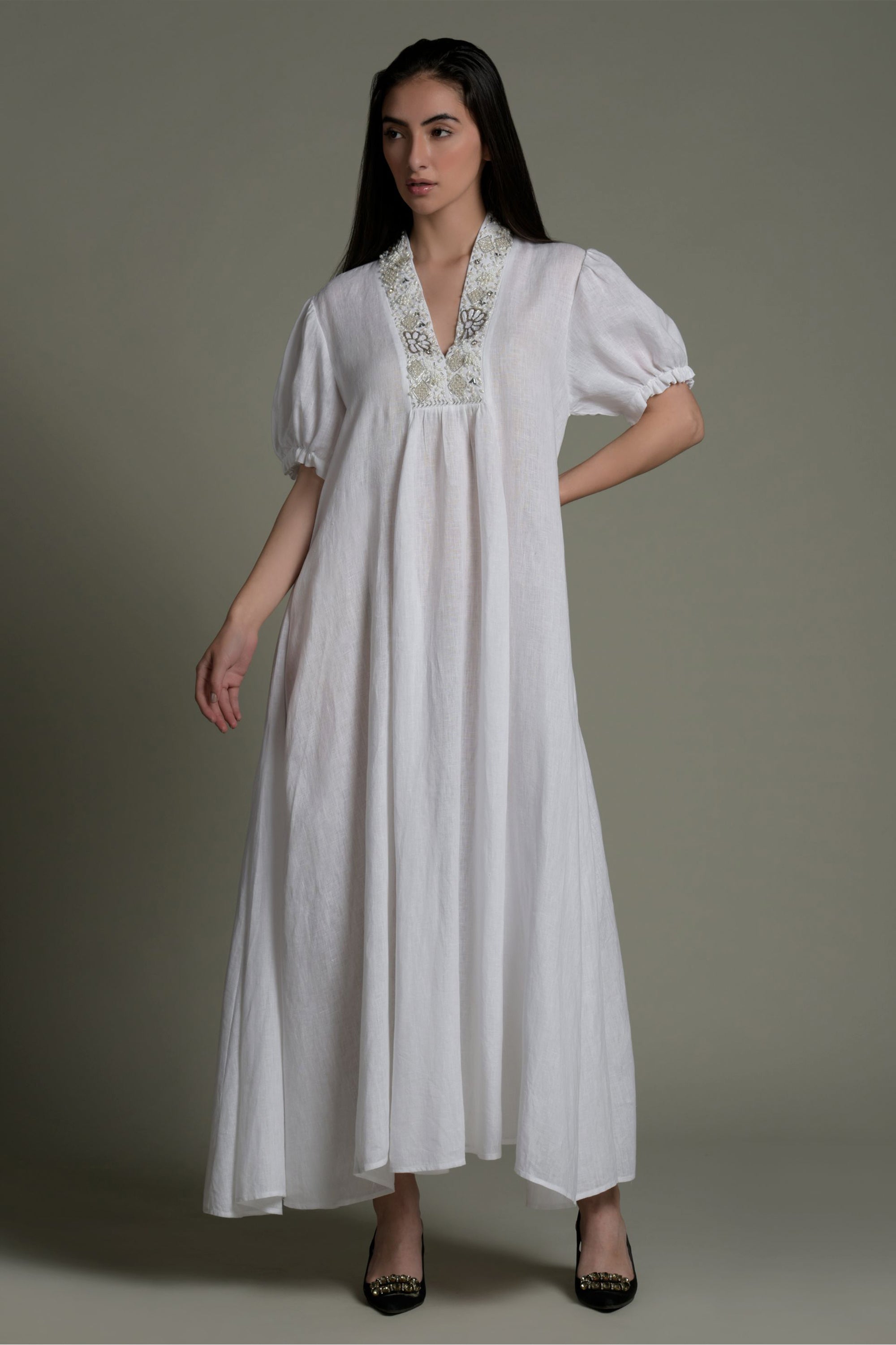 Bisma Embellished Long Jalabiya