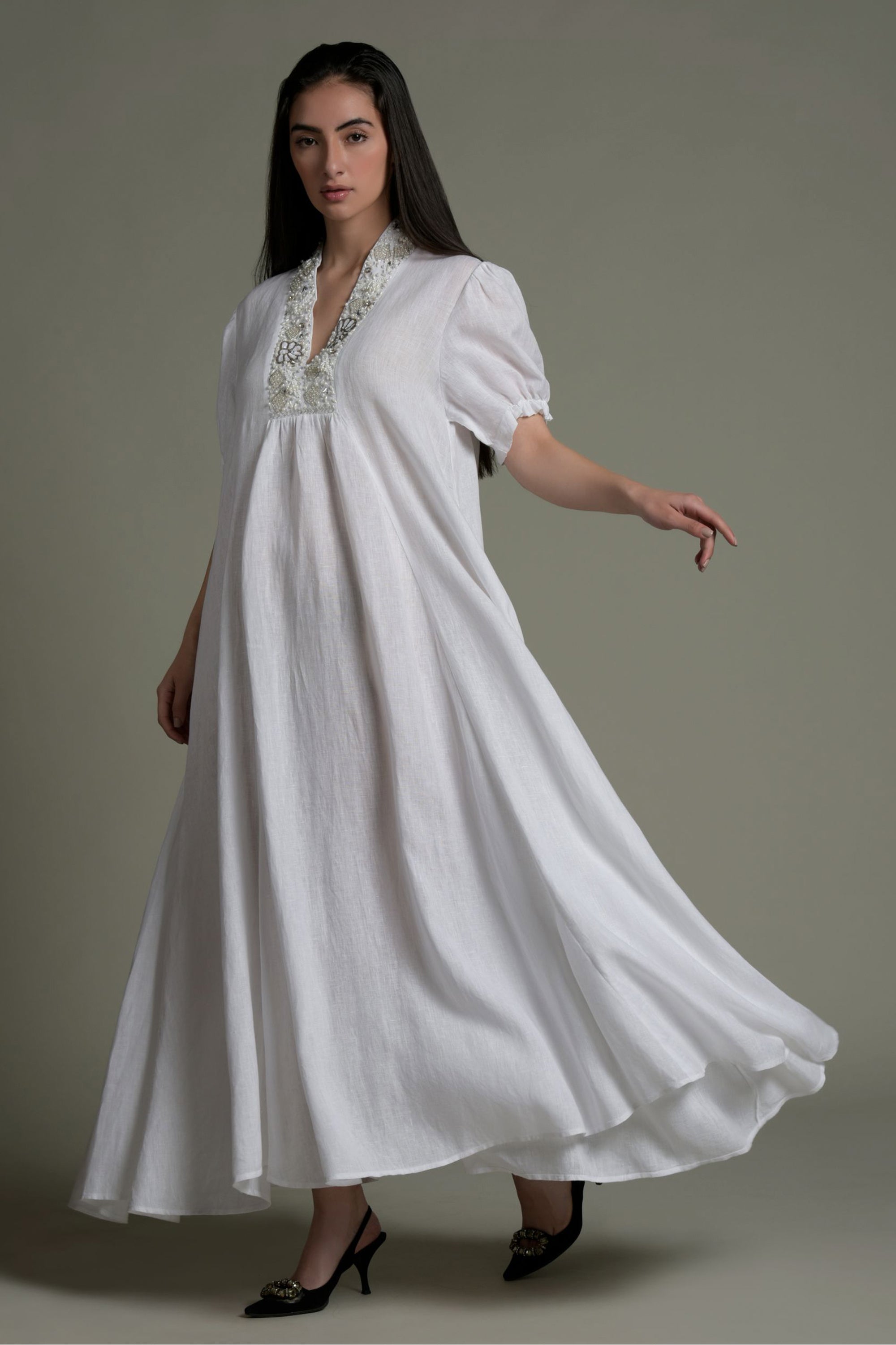 Bisma Embellished Long Jalabiya