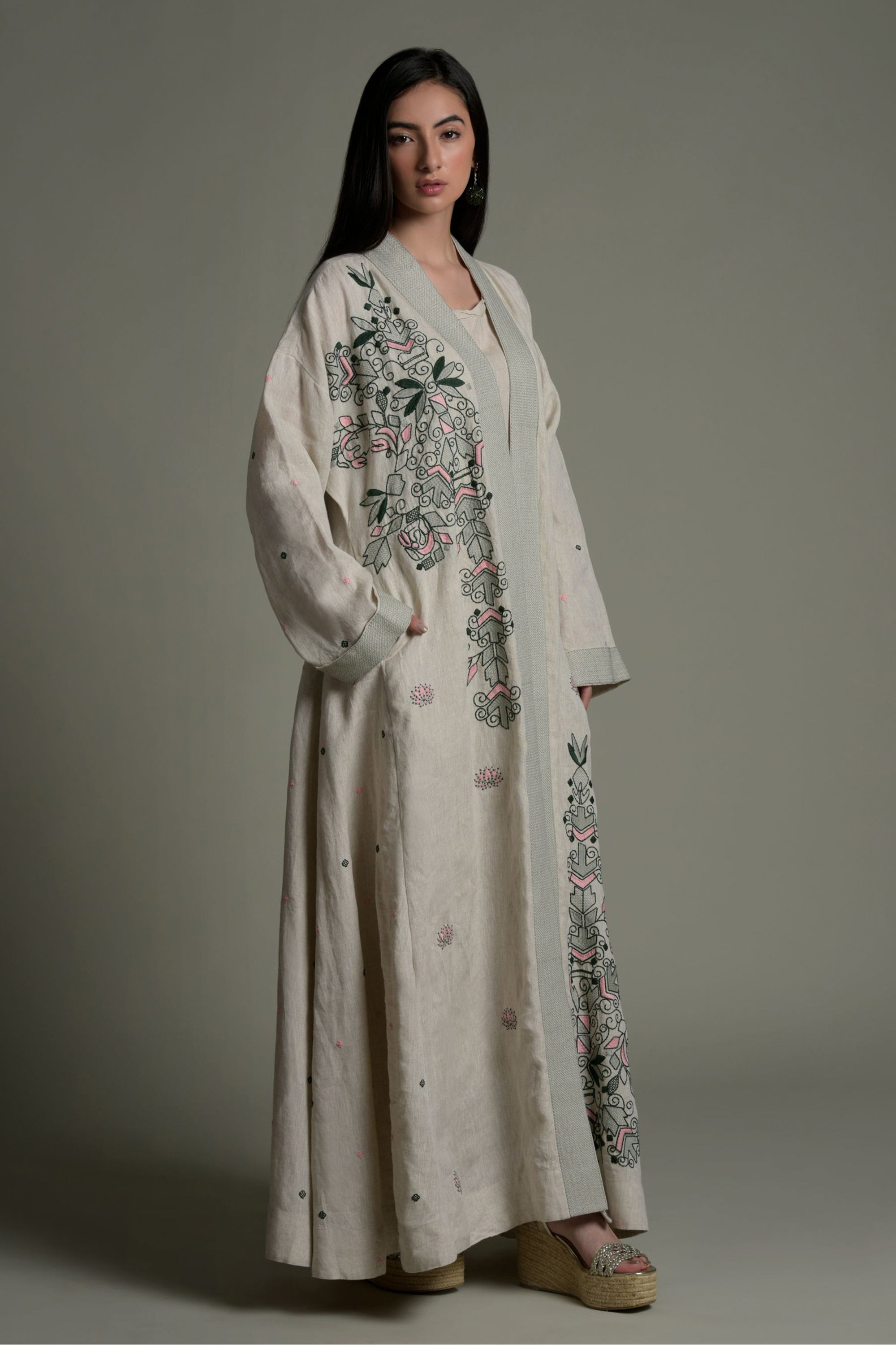 Afreen Embroidered Abaya