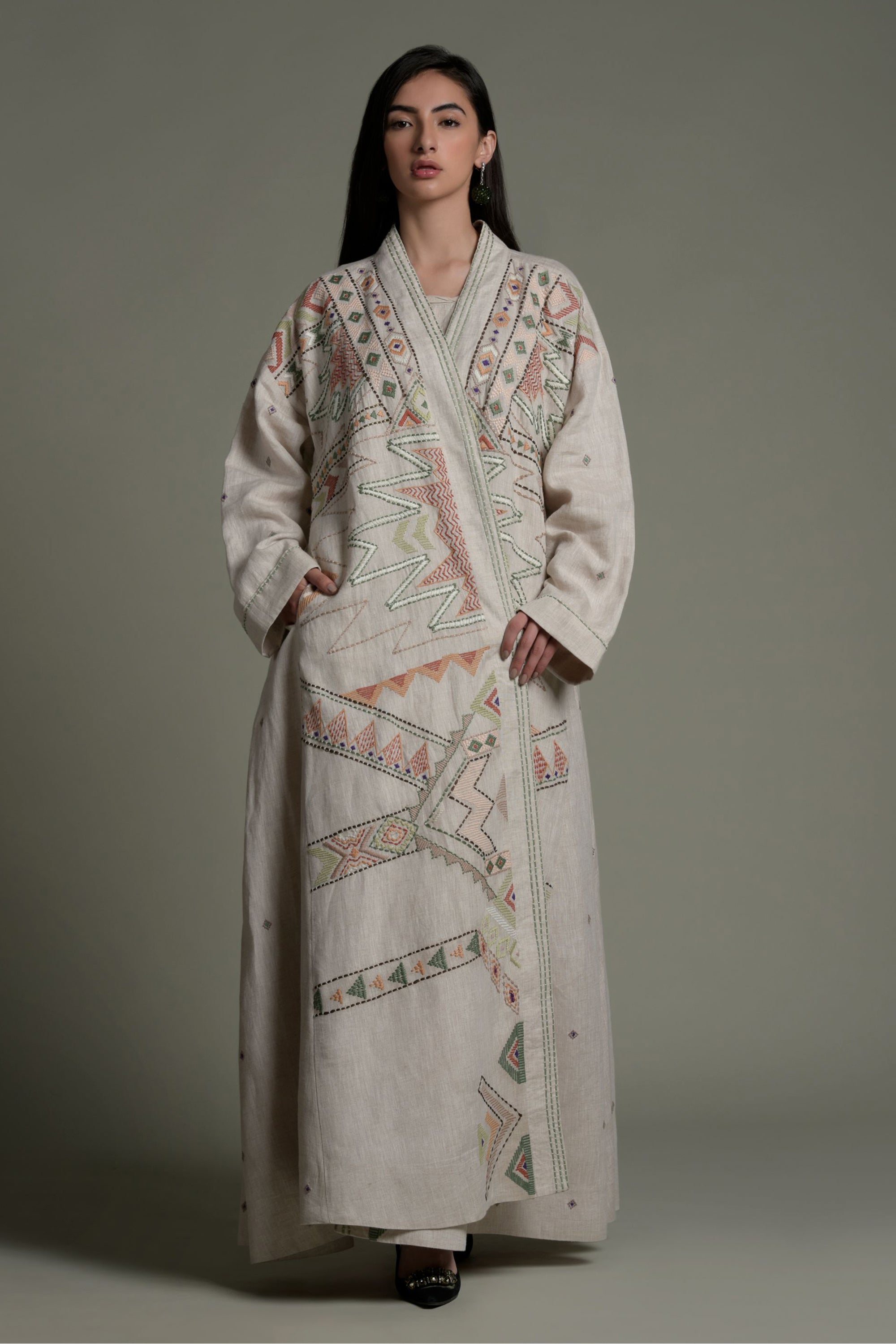 Dilnaz Embroidered Abaya