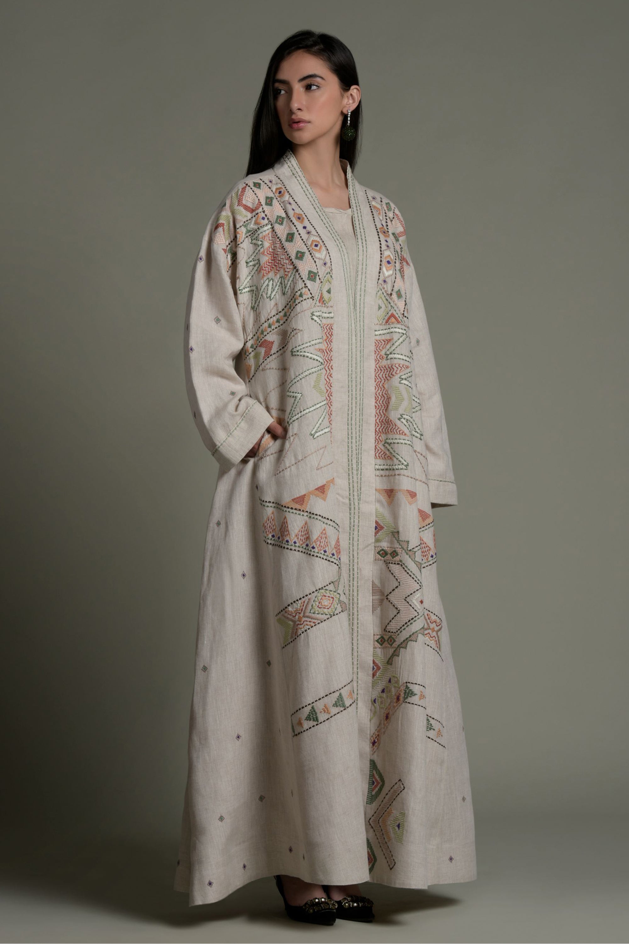 Dilnaz Embroidered Abaya