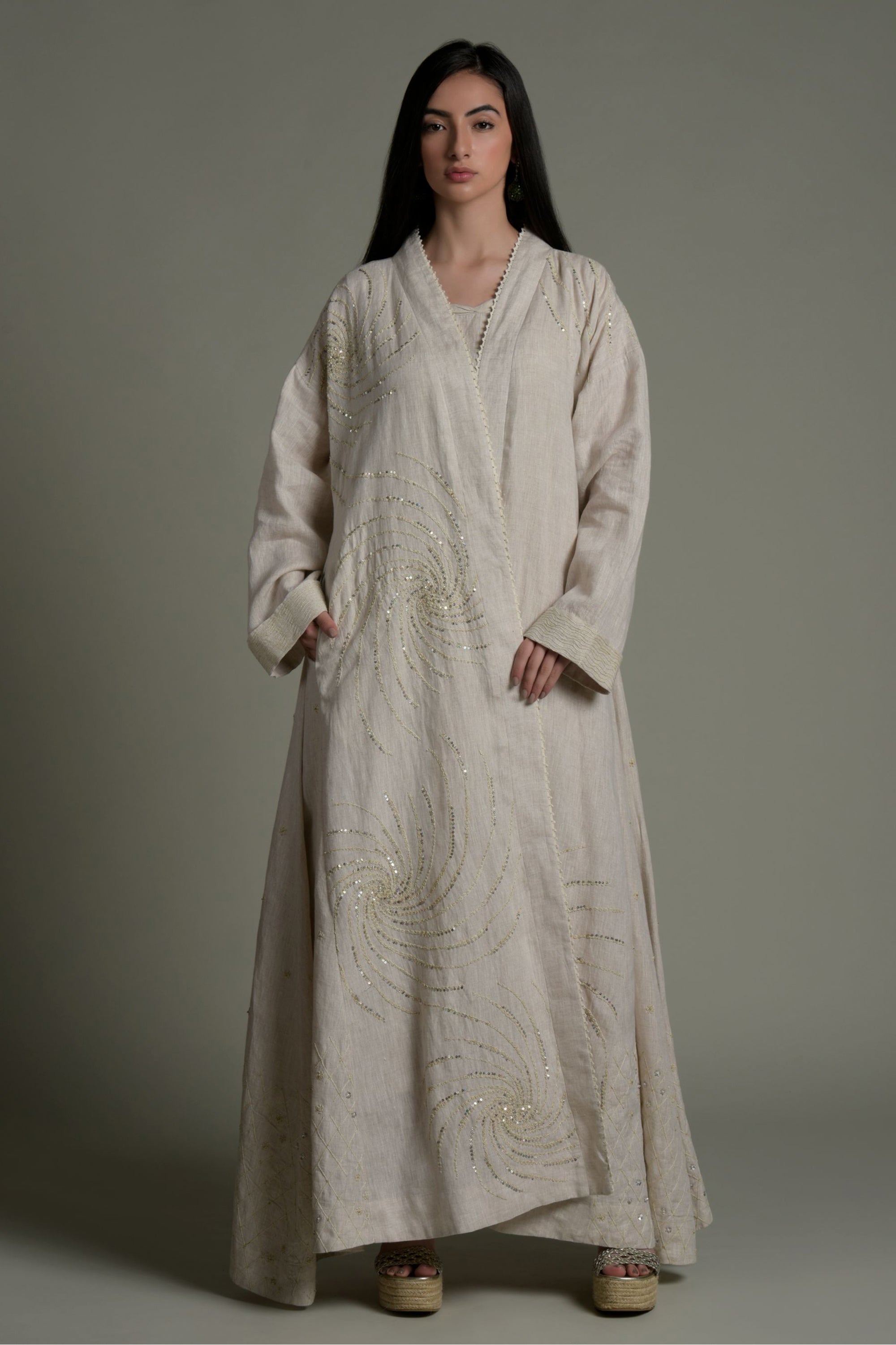 Shamim Embellished & Embroidered Abaya