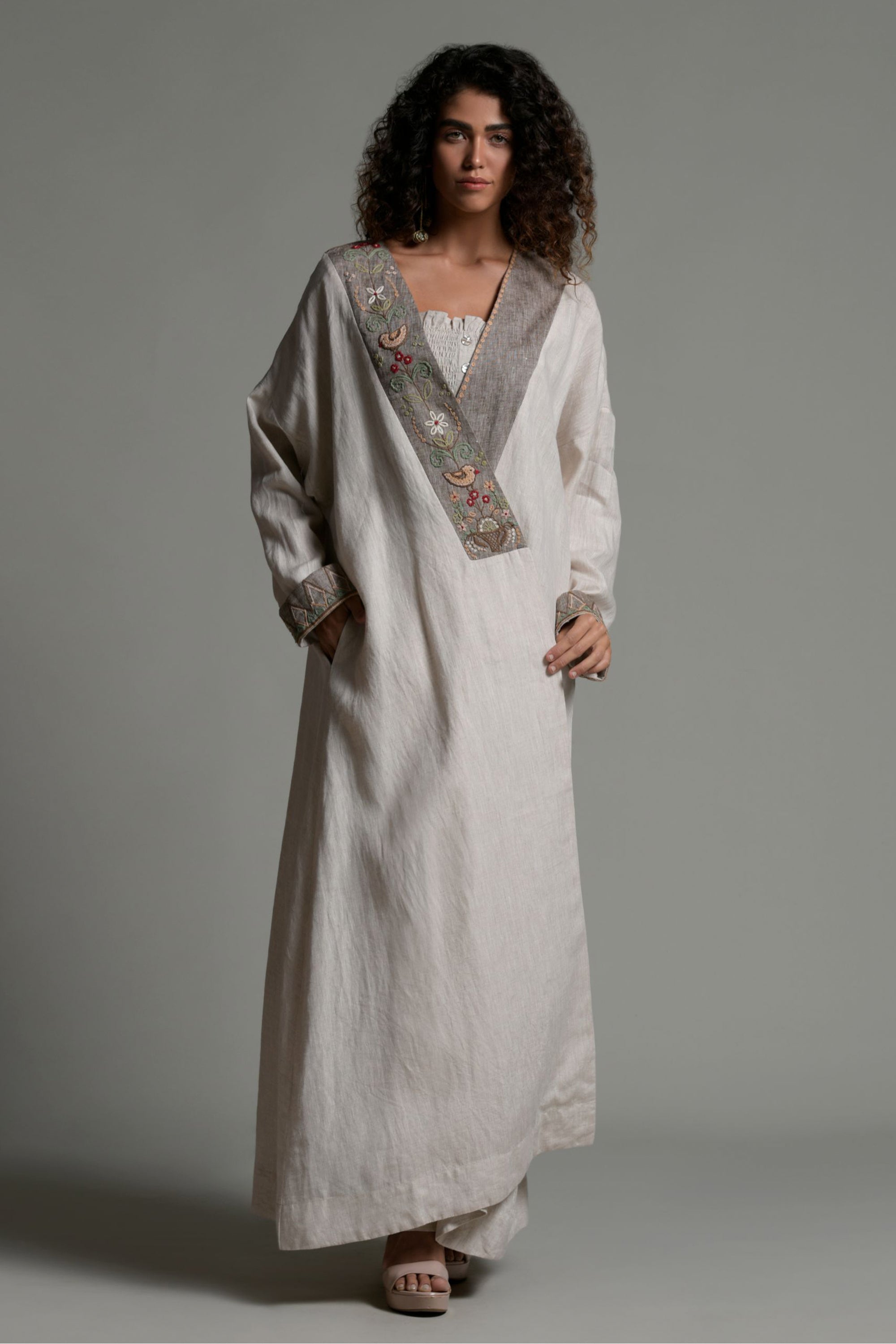Firoza Embroidered Abaya