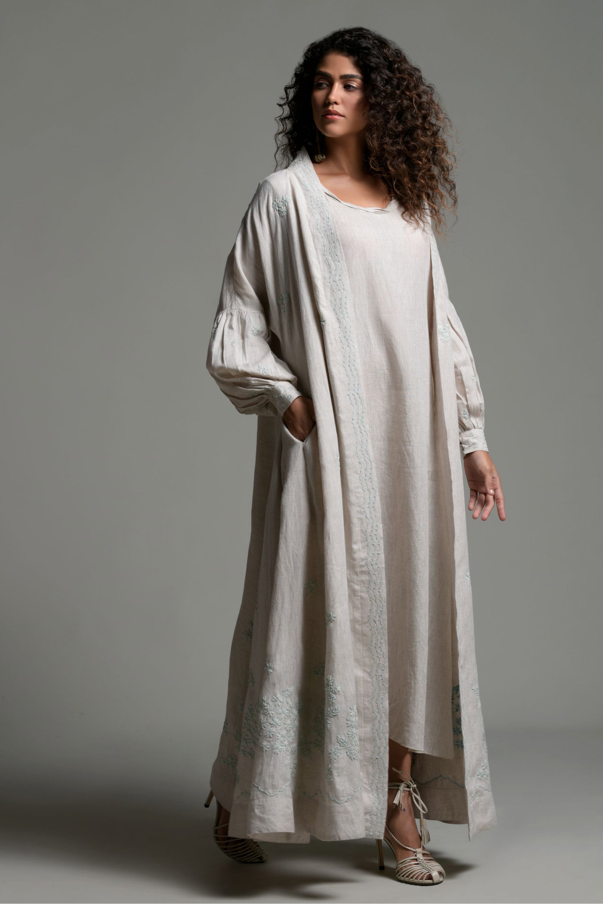 Mahnaz Embroidered Abaya