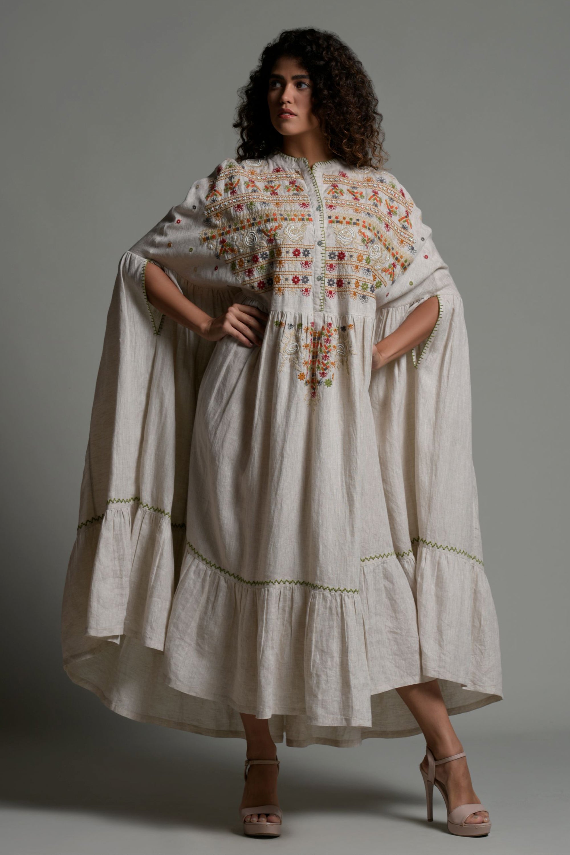 Sabreen Embellished & Embroidered Jalabiya Cape