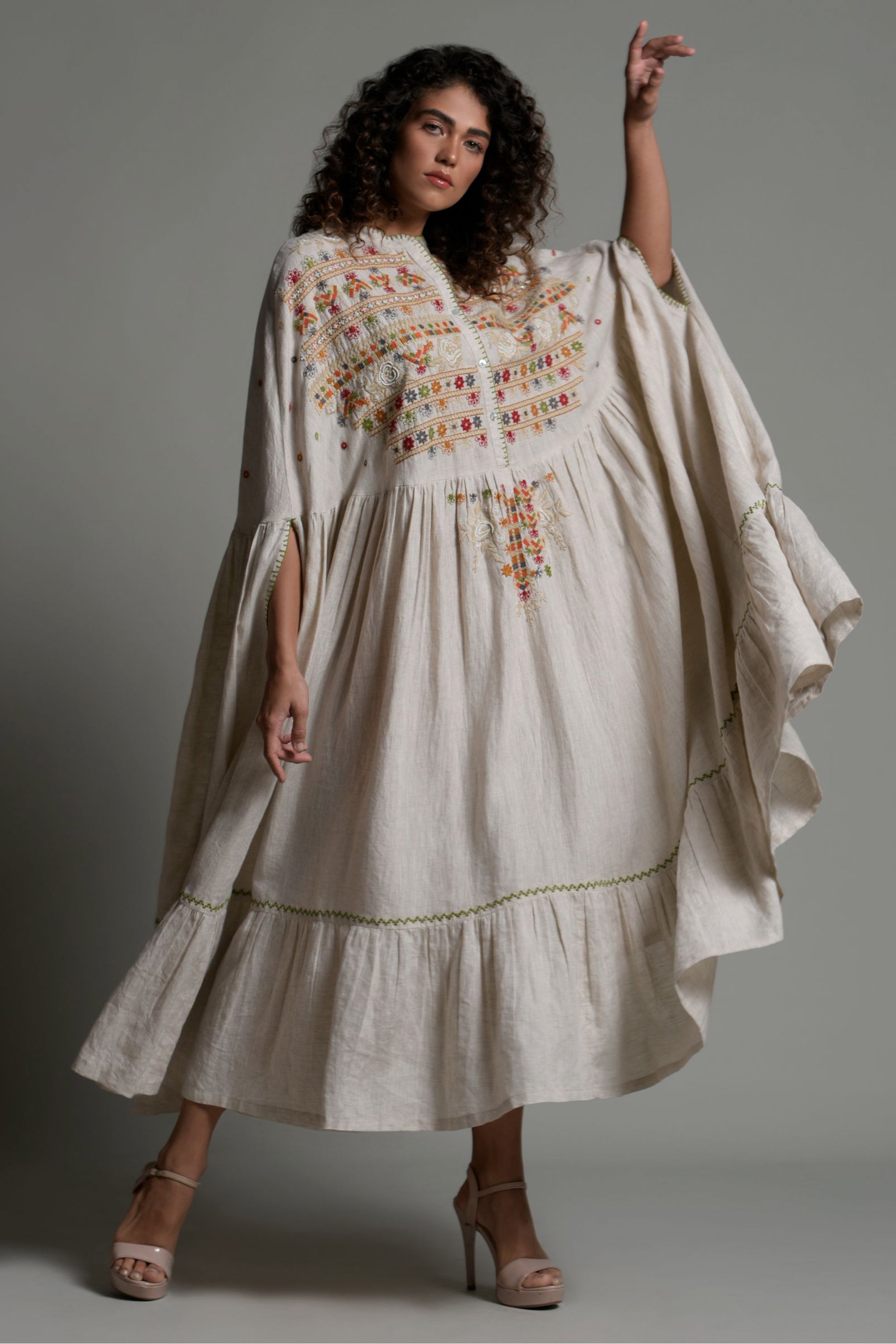 Sabreen Embellished & Embroidered Jalabiya Cape