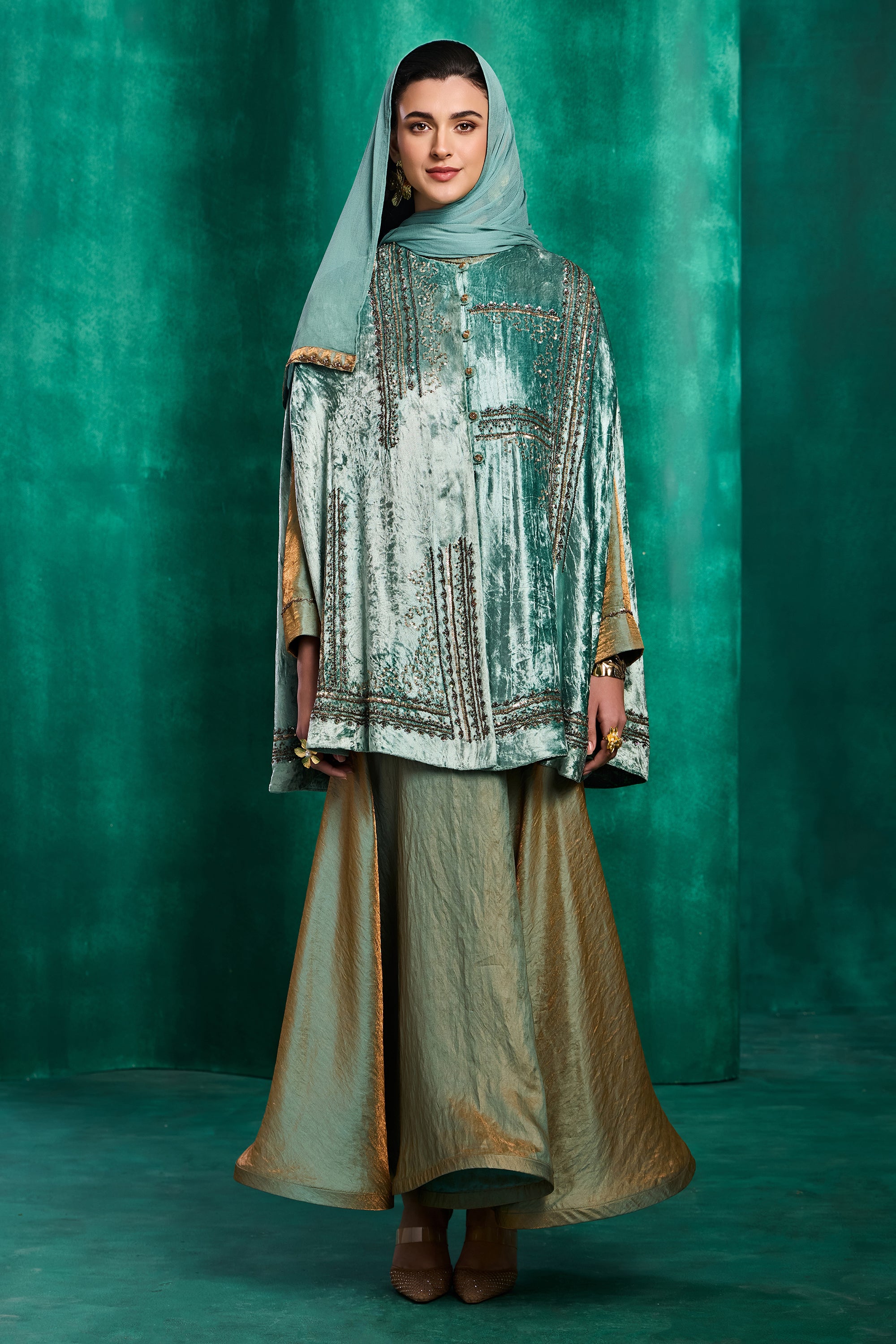 Rameen Embellished Cape