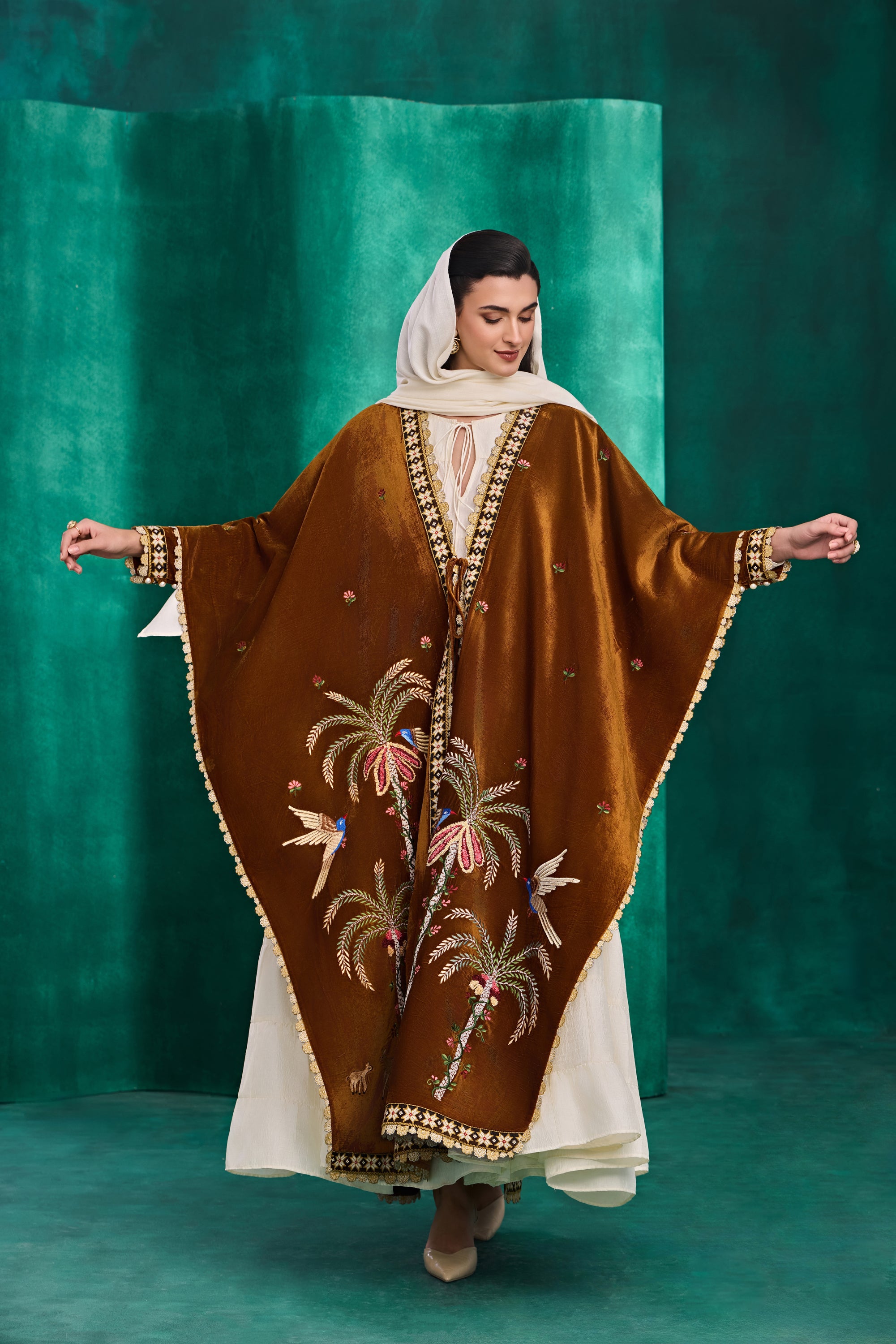 Karamah Embroidered Cape