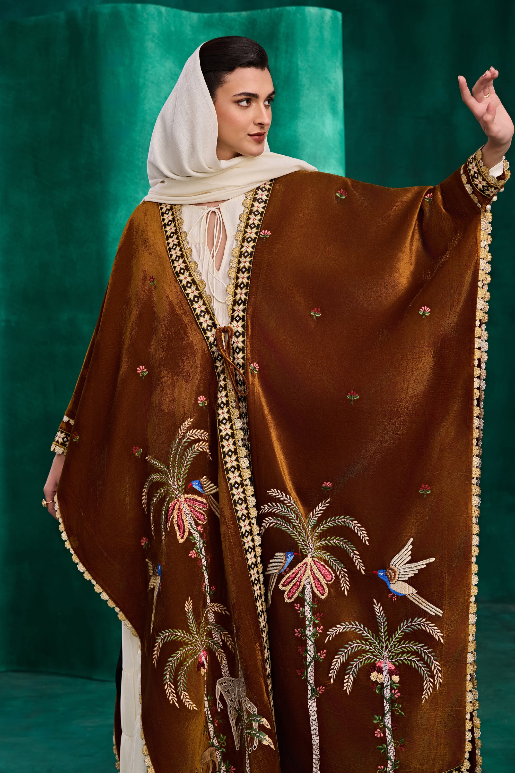 Karamah Embroidered Cape