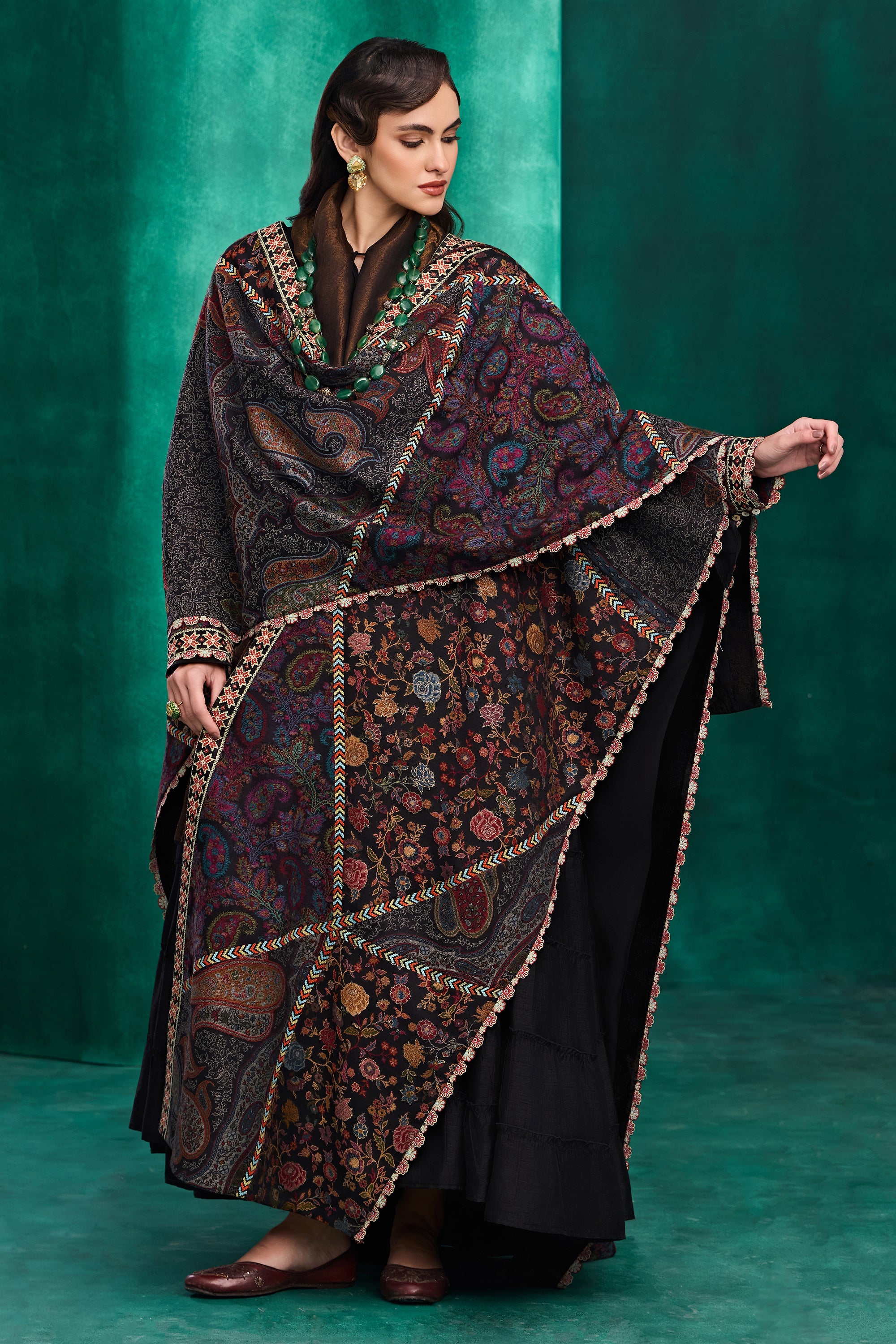 Farasha Embroidered Cape