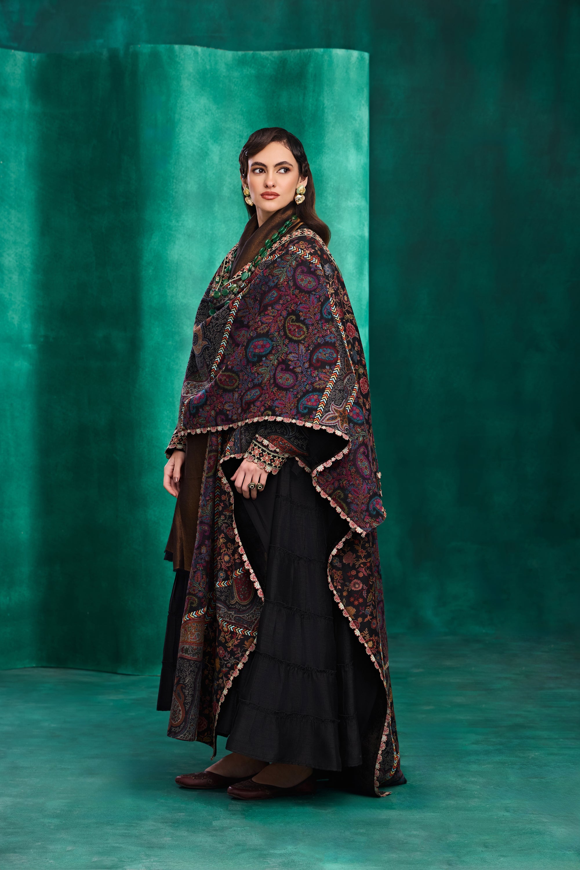 Farasha Embroidered Cape