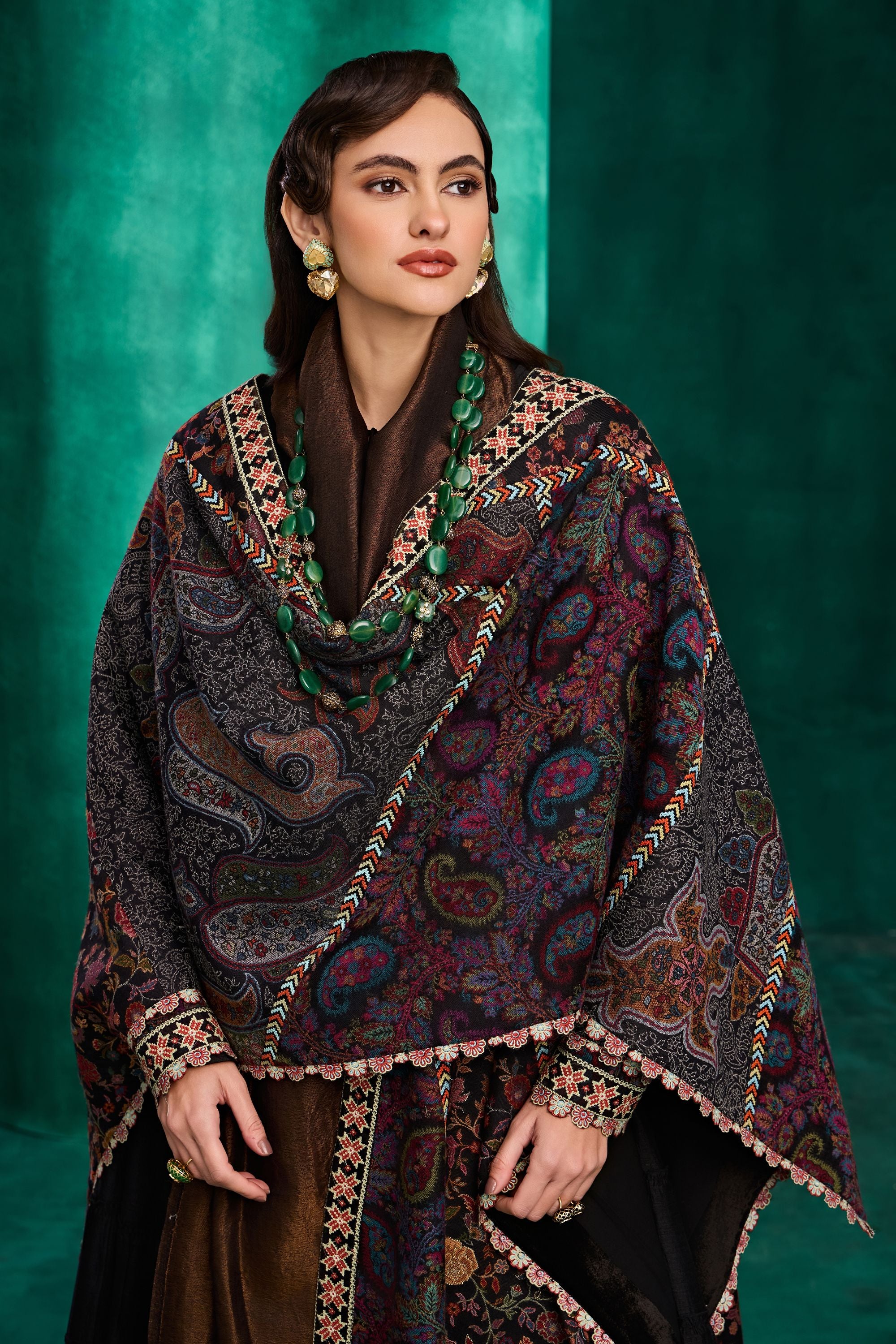 Farasha Embroidered Cape