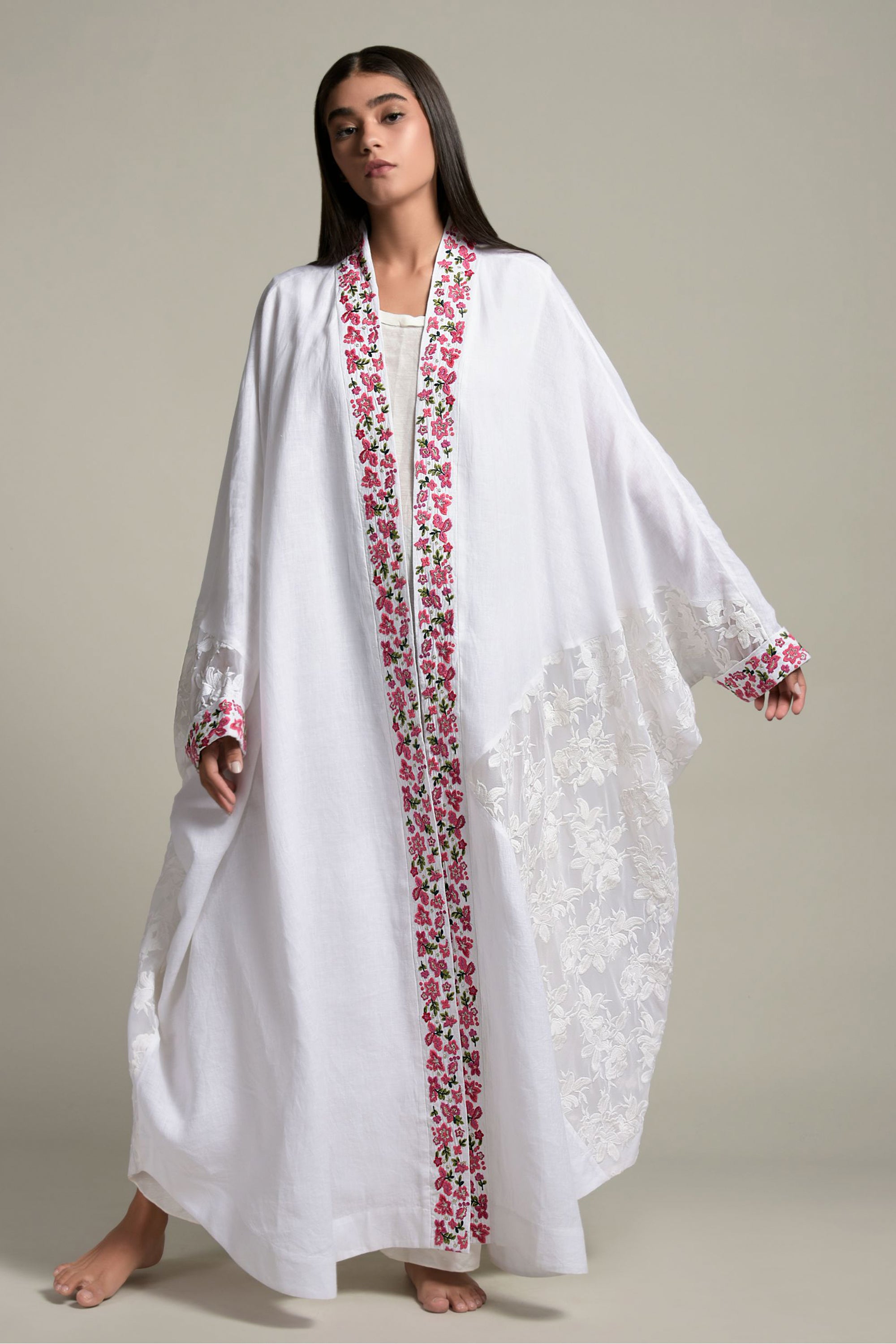Rimsha Embroidered Abaya & Inner Cotton Cami
