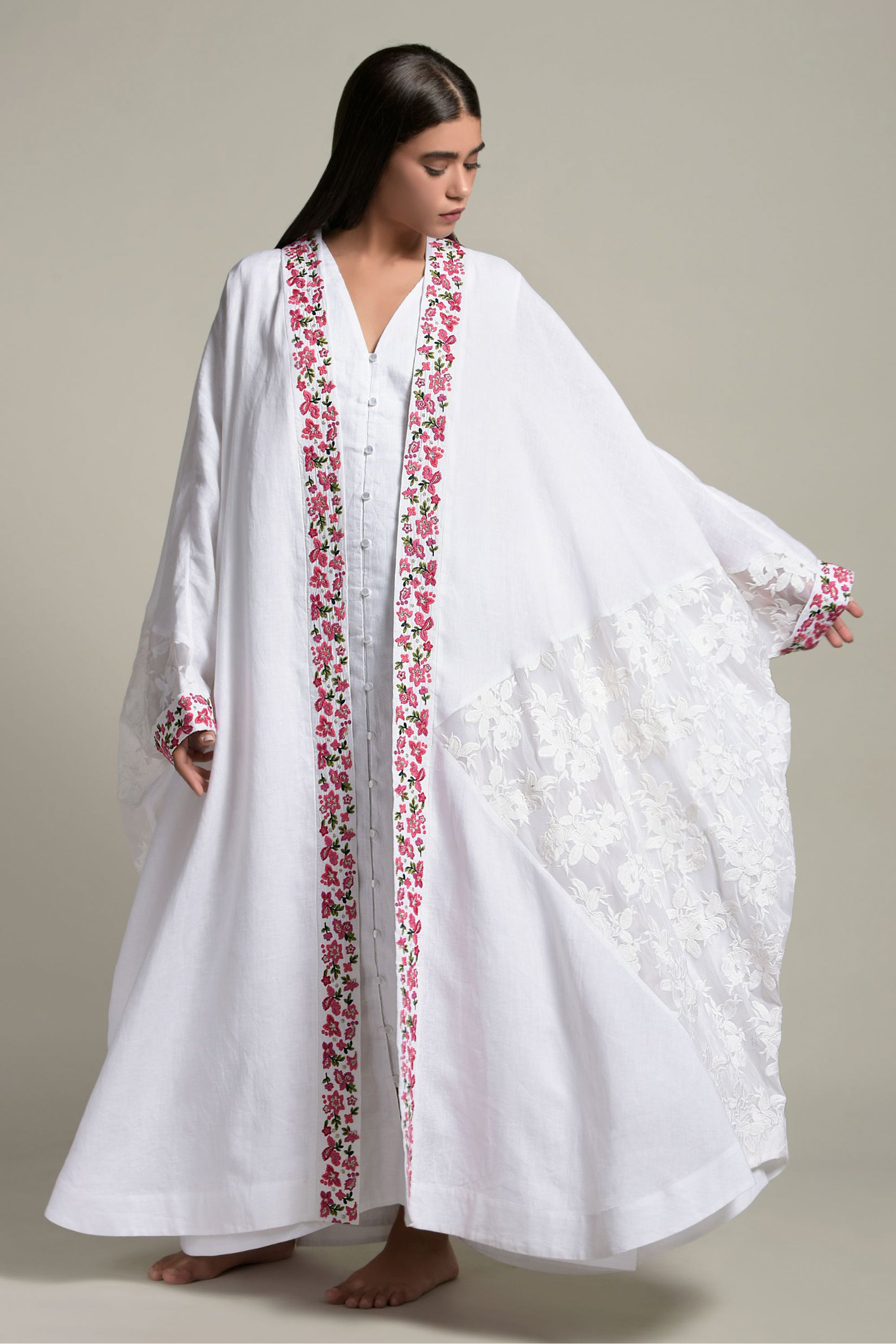 Rimsha Embroidered Abaya & Inner Cotton Cami