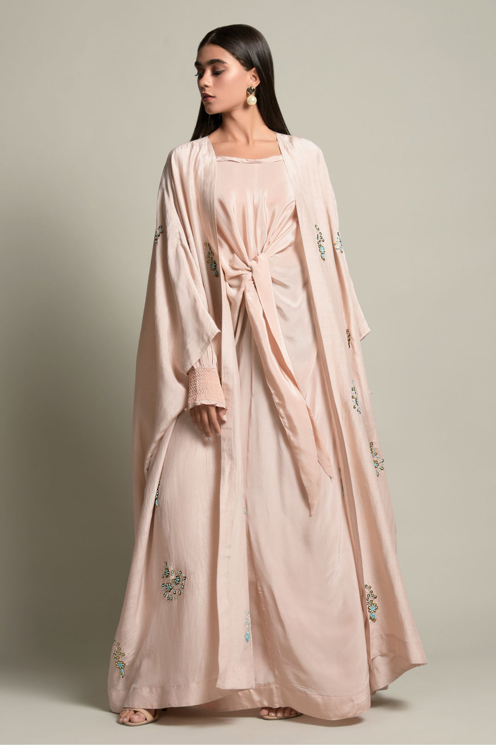 Kavish Embellished Abaya with Inner Cotton Dress