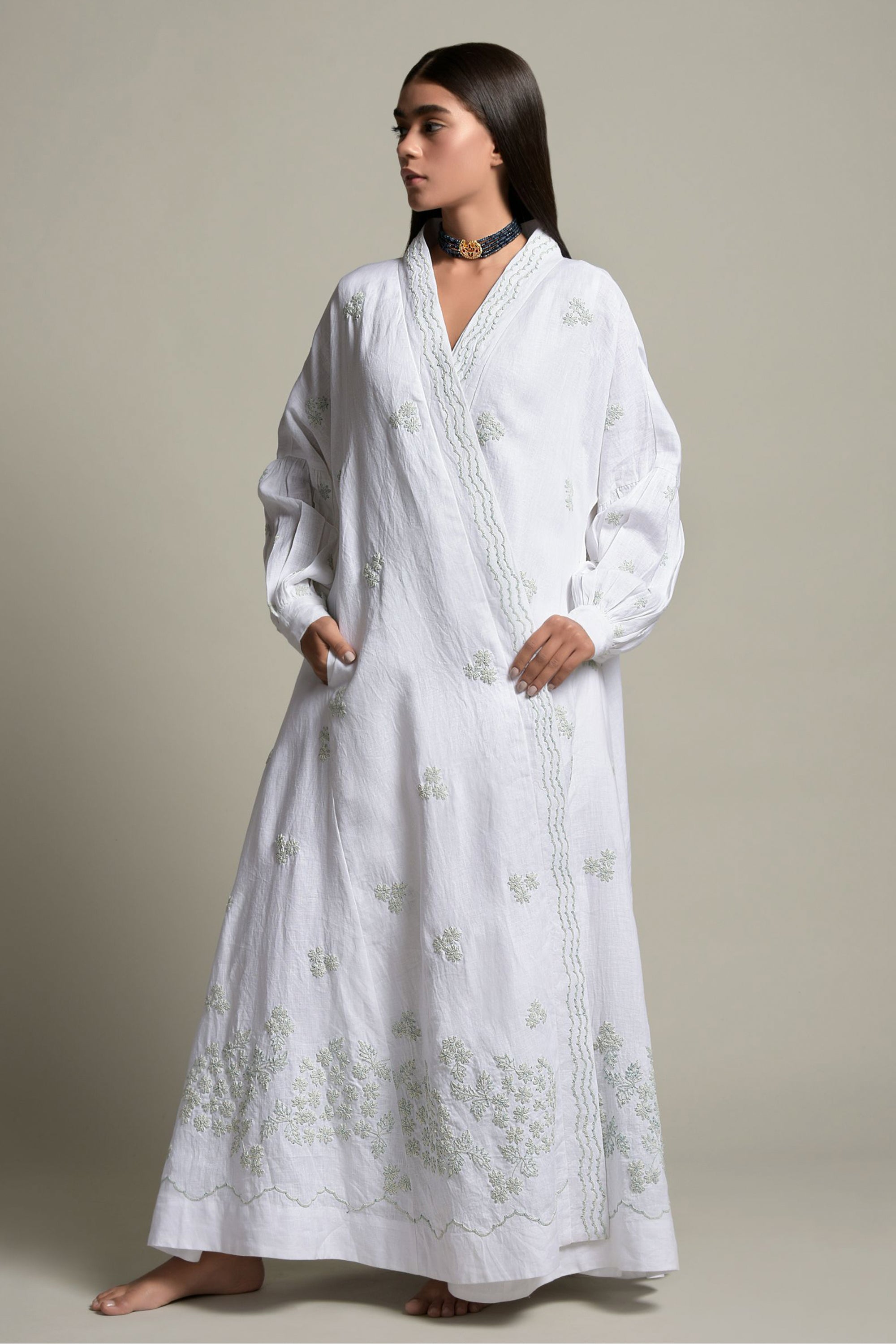 Hiba Embroidered Abaya